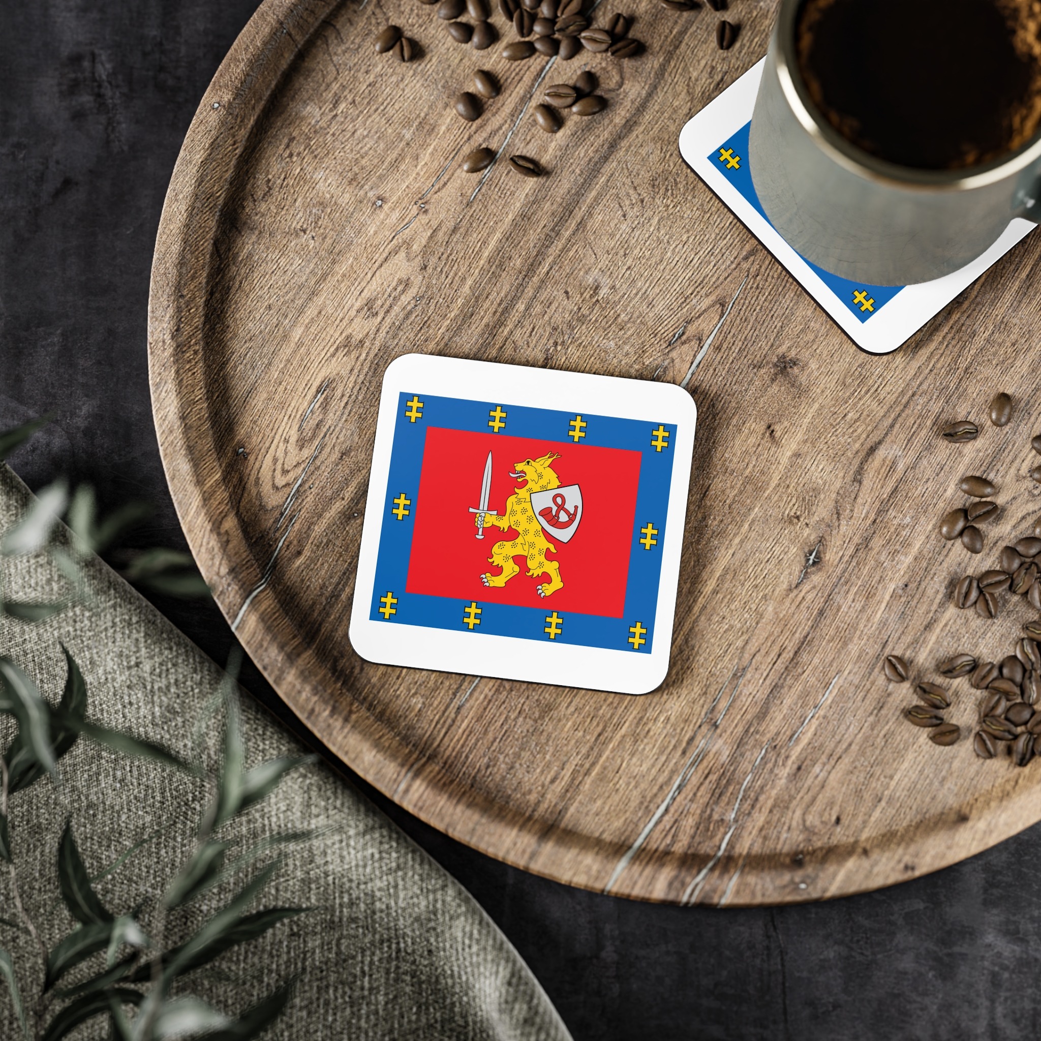 Taurage County Flag Coasters - Image 5