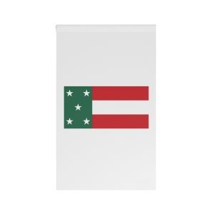 Flag Republic Yucatan Green White Red Tricolor With Golden Stars Historic Symbol House Banner