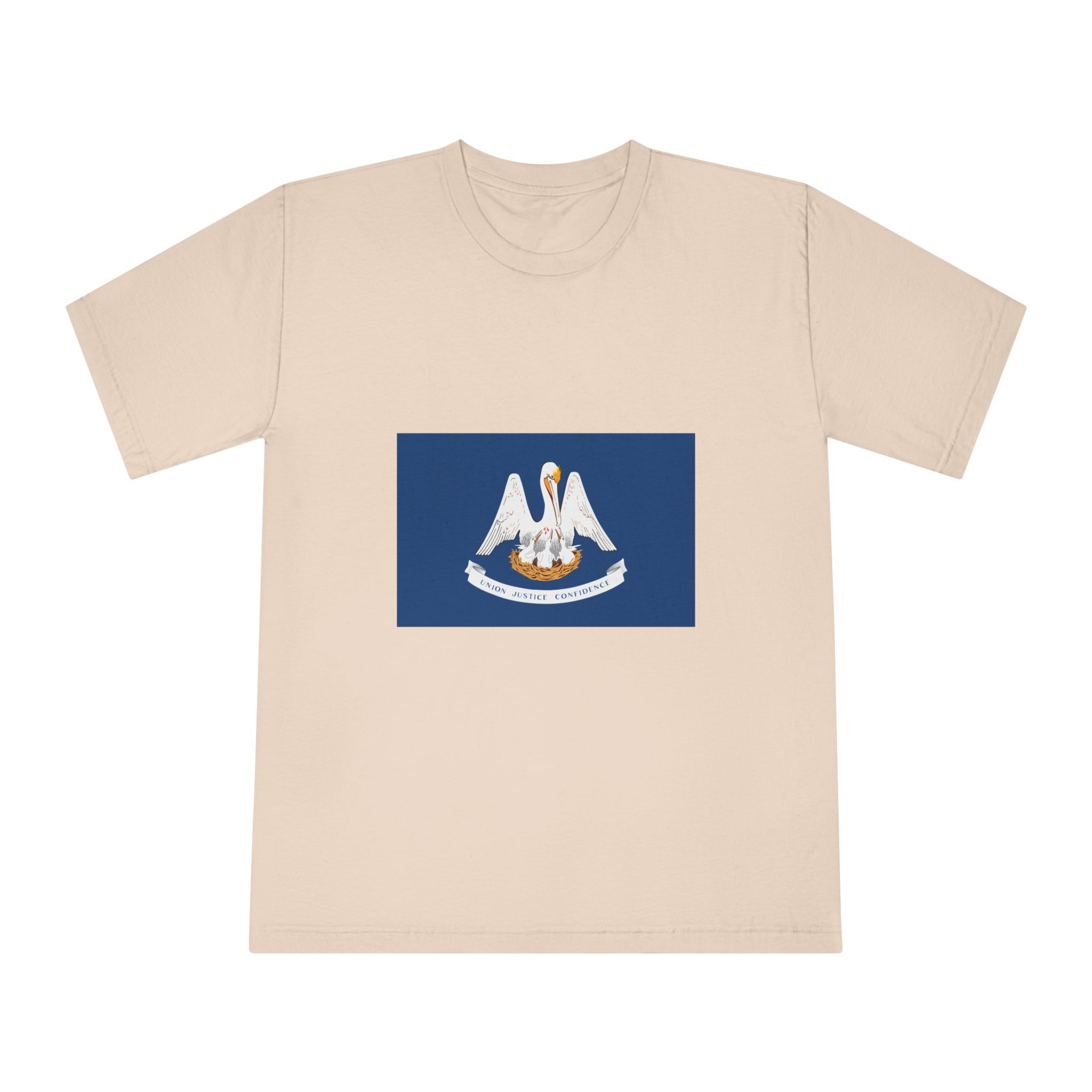 Flag of Louisiana Unisex Classic Crewneck T Shirt - Image 9
