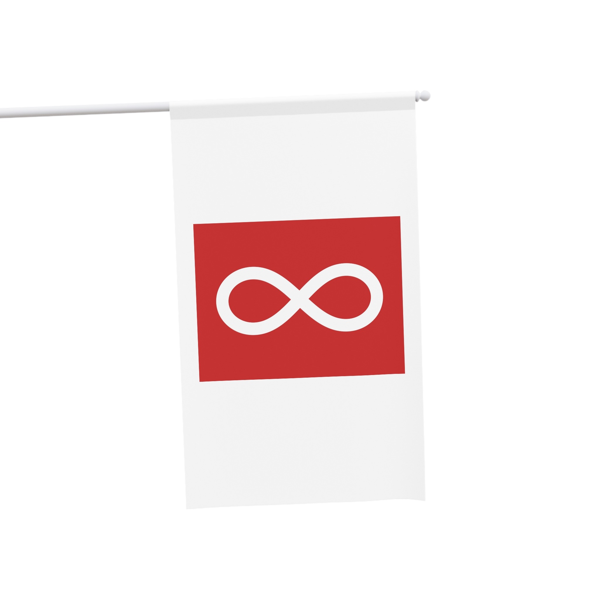 Metis Red Flag Historical Cultural Flag Metis People Canada Indigenous Symbol House Banner - Image 3