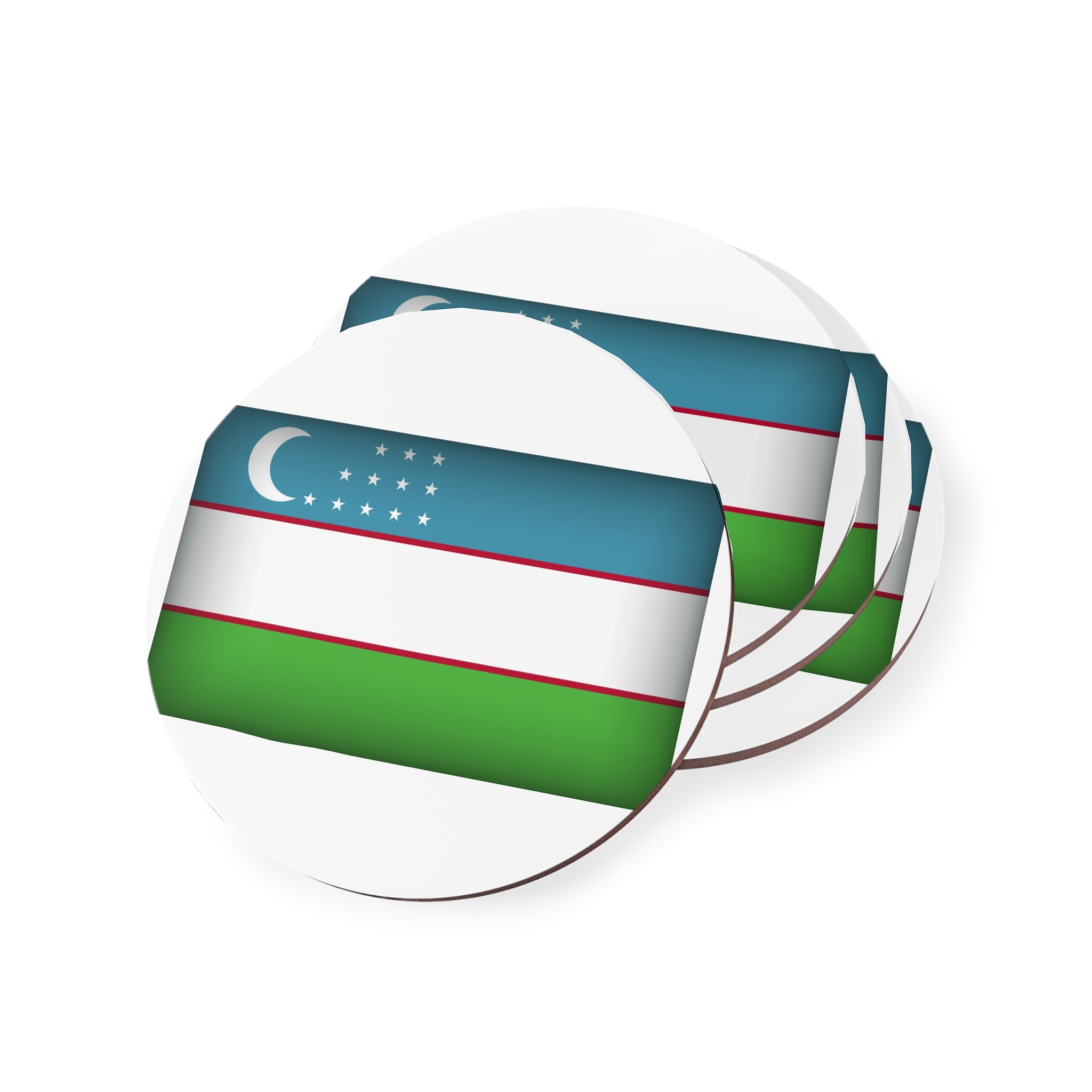 Uzbekistan Flag Coasters - Image 3