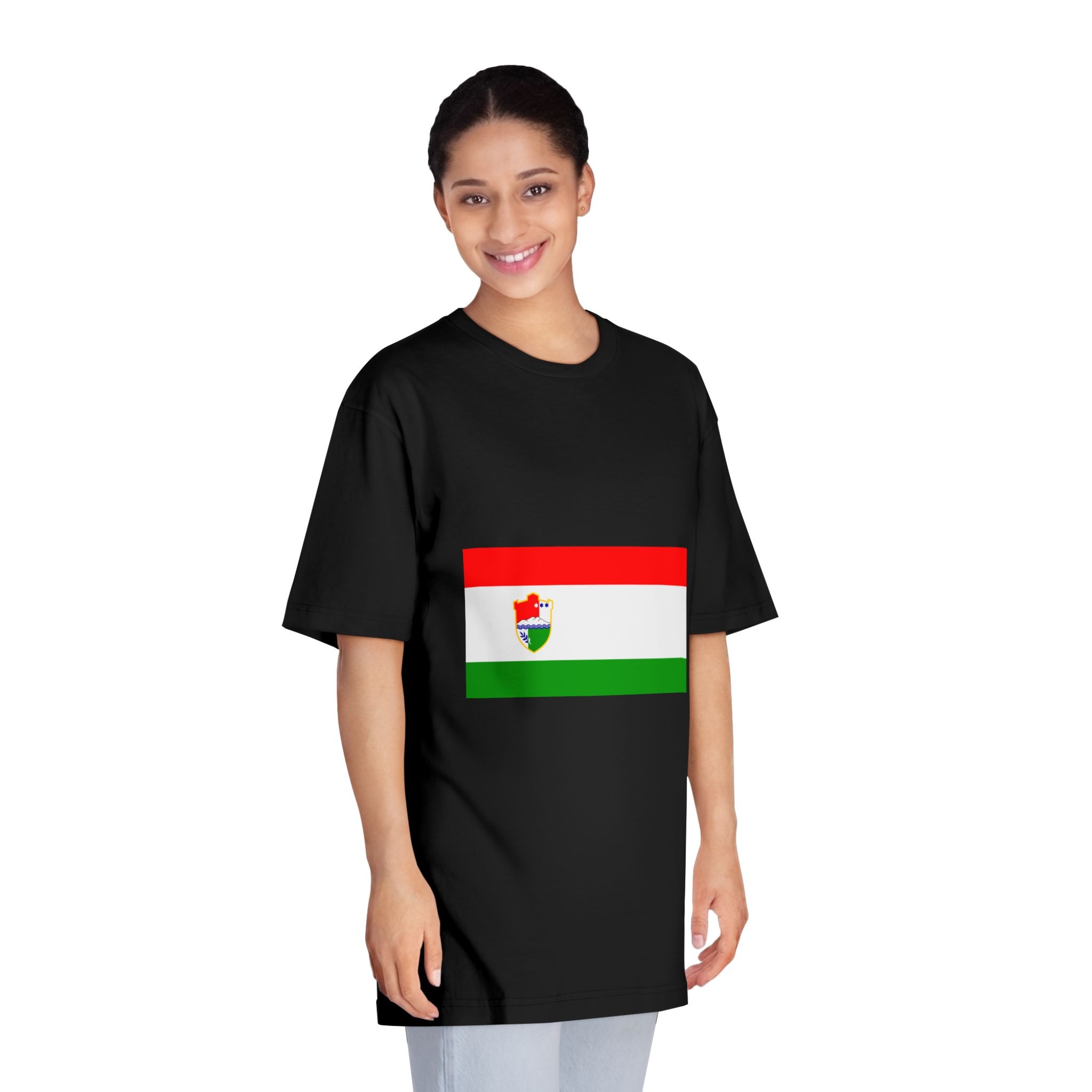 Flag of Central Bosnia Unisex Classic Crewneck T Shirt - Image 7