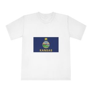 Flag of Kansas Unisex Classic Crewneck T Shirt
