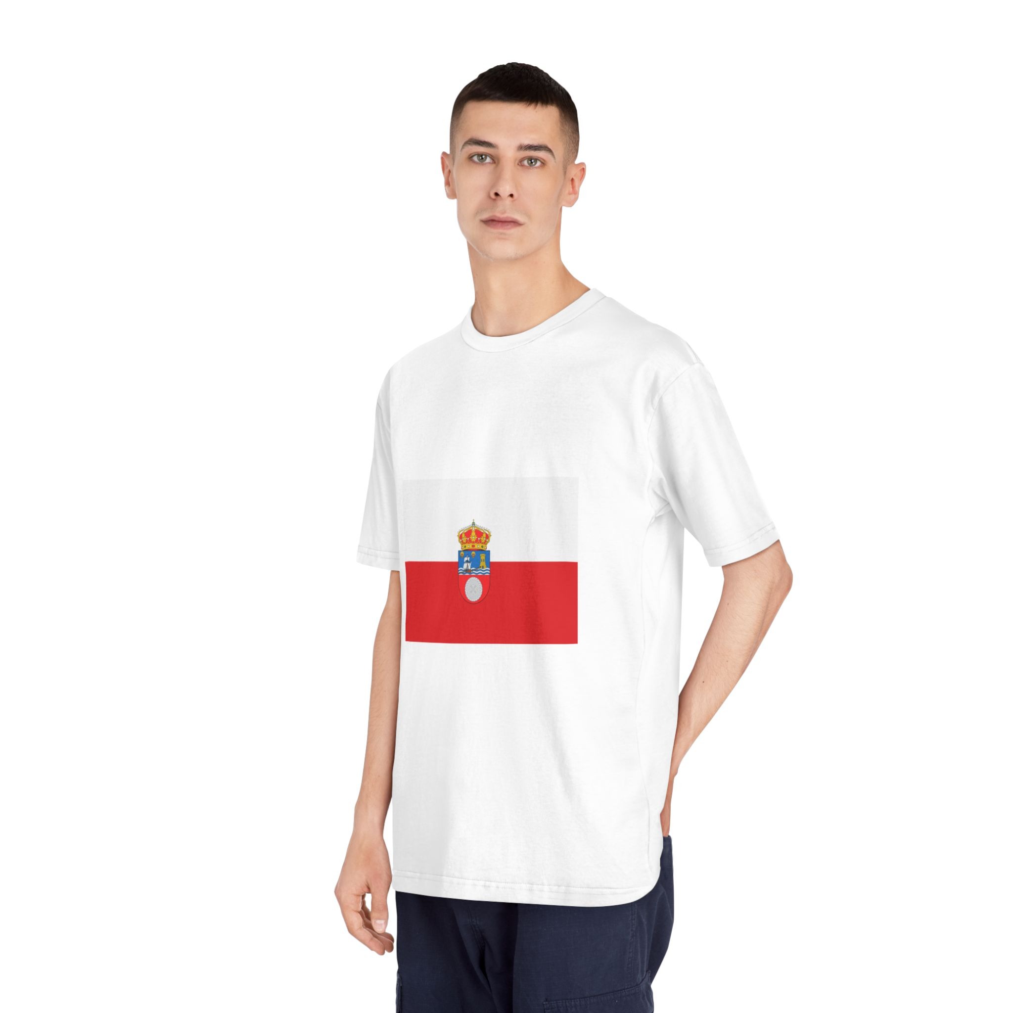 Flag of Cantabria Unisex Classic Crewneck T Shirt - Image 4