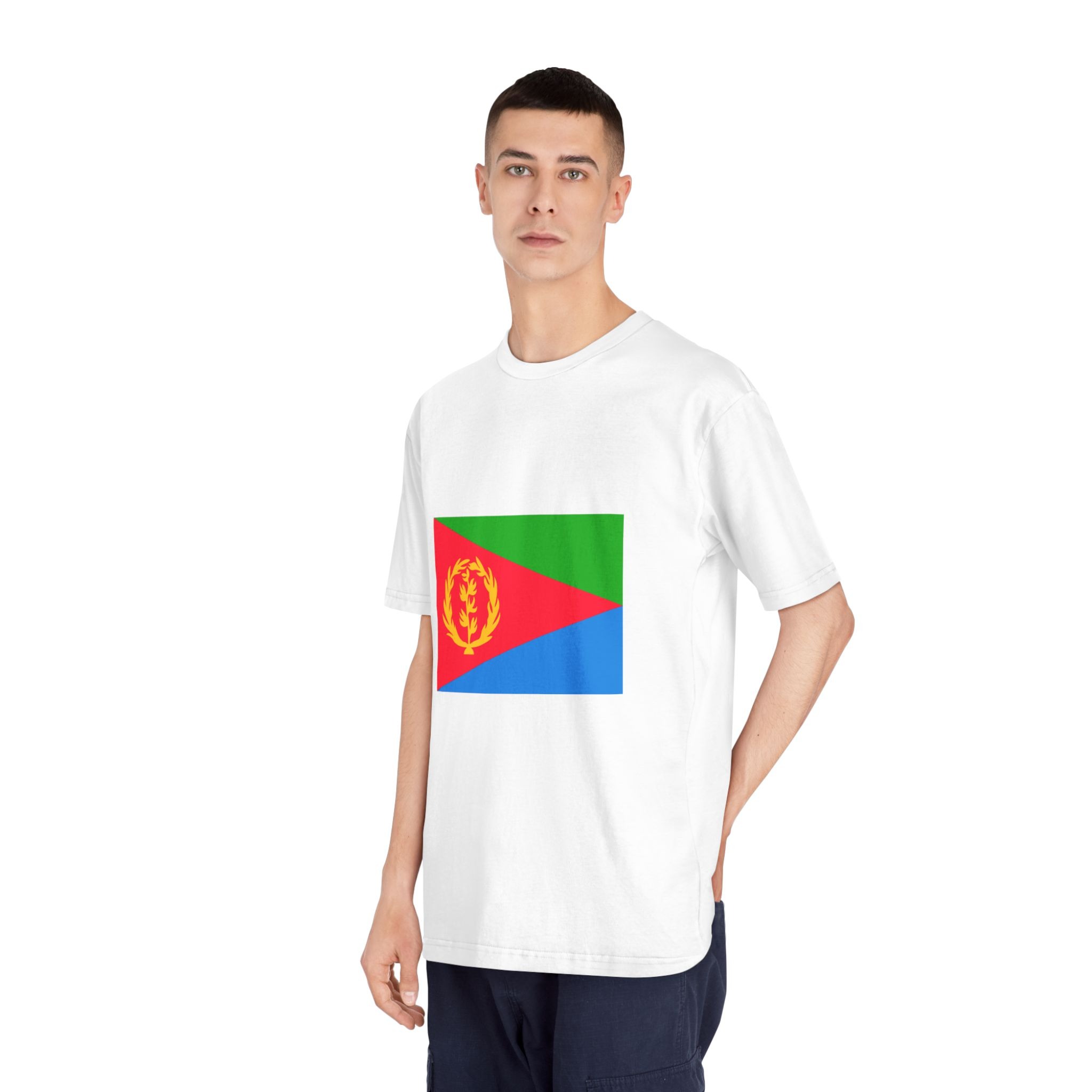 Flag of Eritrea 1993 1995 Unisex Classic Crewneck T Shirt - Image 4