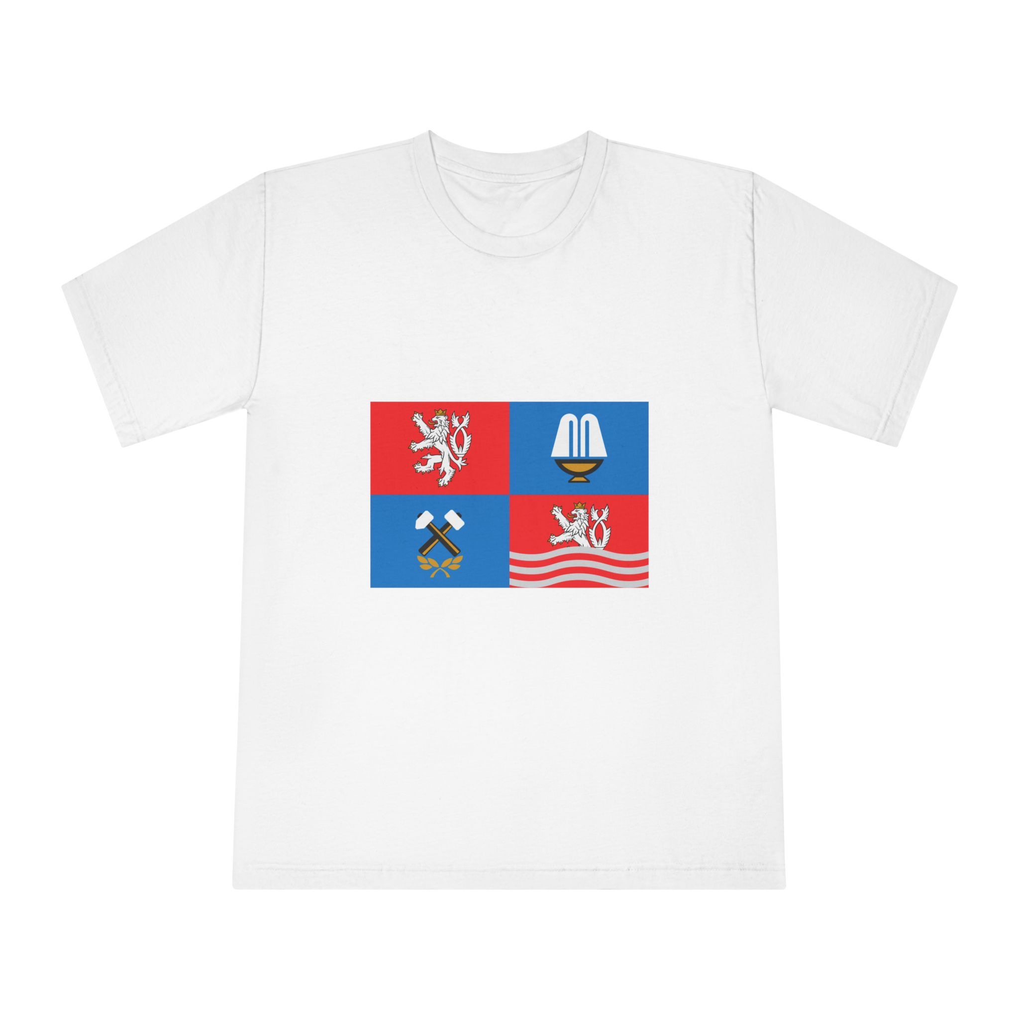 Flag of Karlovy Vary Region Unisex Classic Crewneck T Shirt
