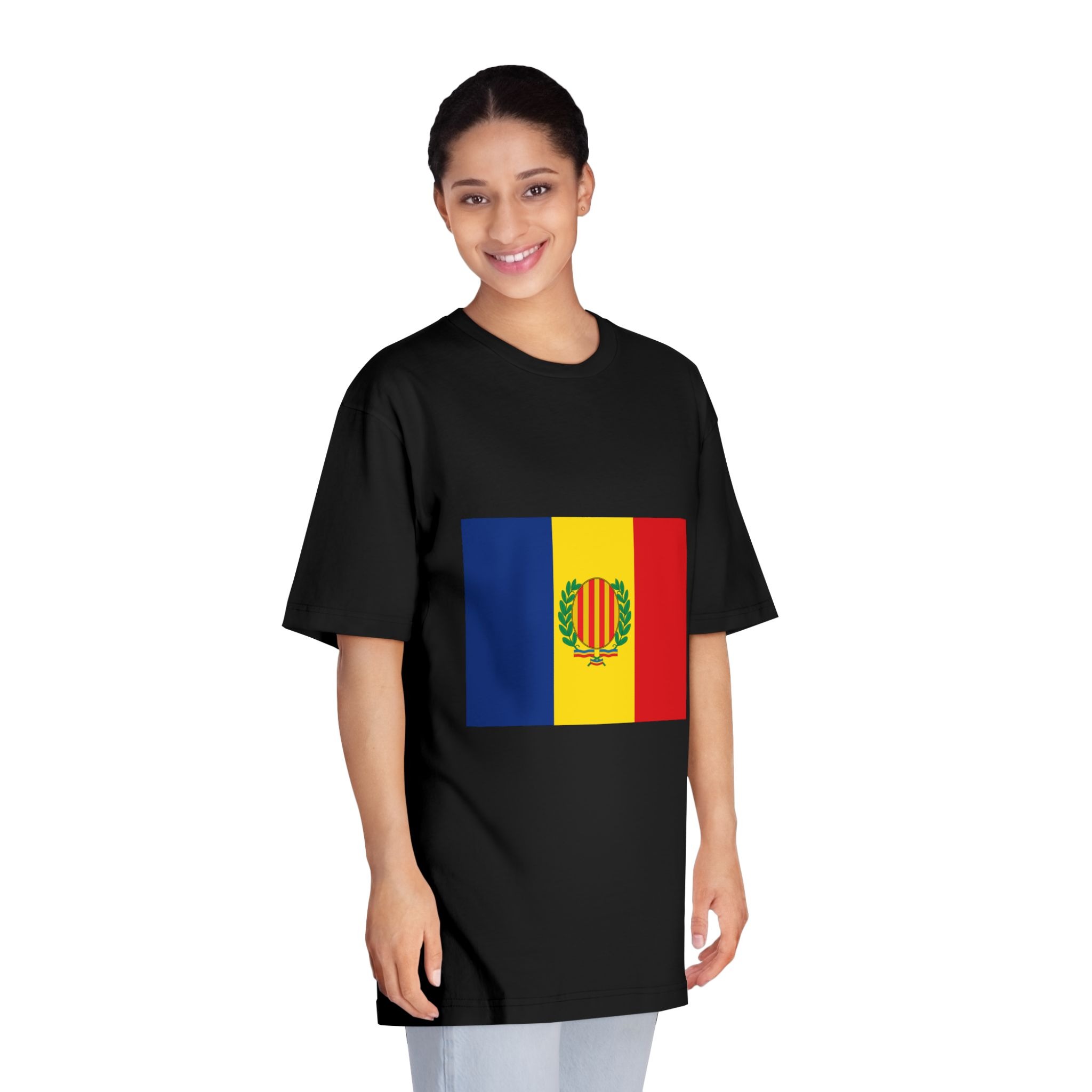 Bandera de San Julián de Loria Unisex Classic Crewneck T Shirt - Image 7