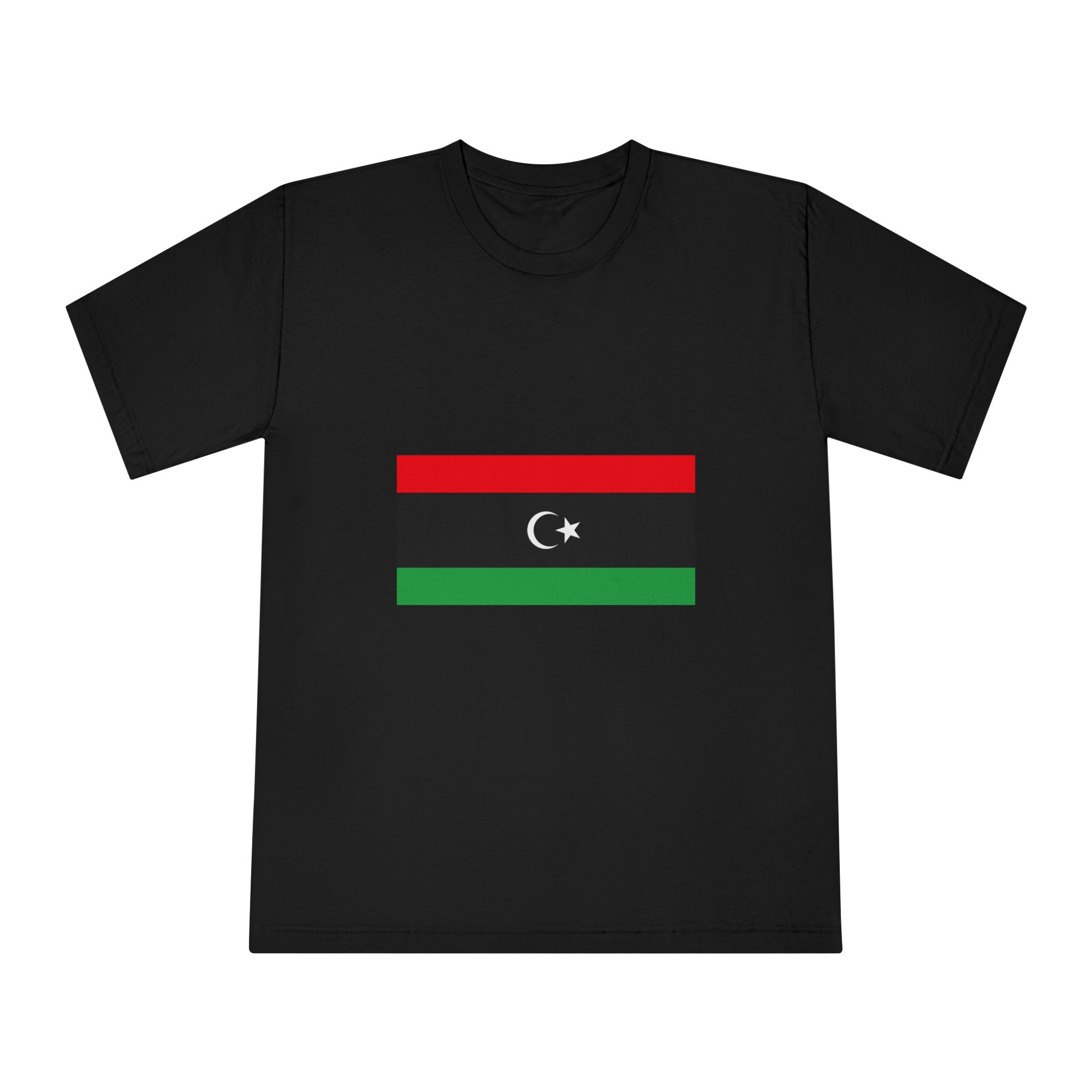 Flag of Libya Unisex Classic Crewneck T Shirt - Image 5