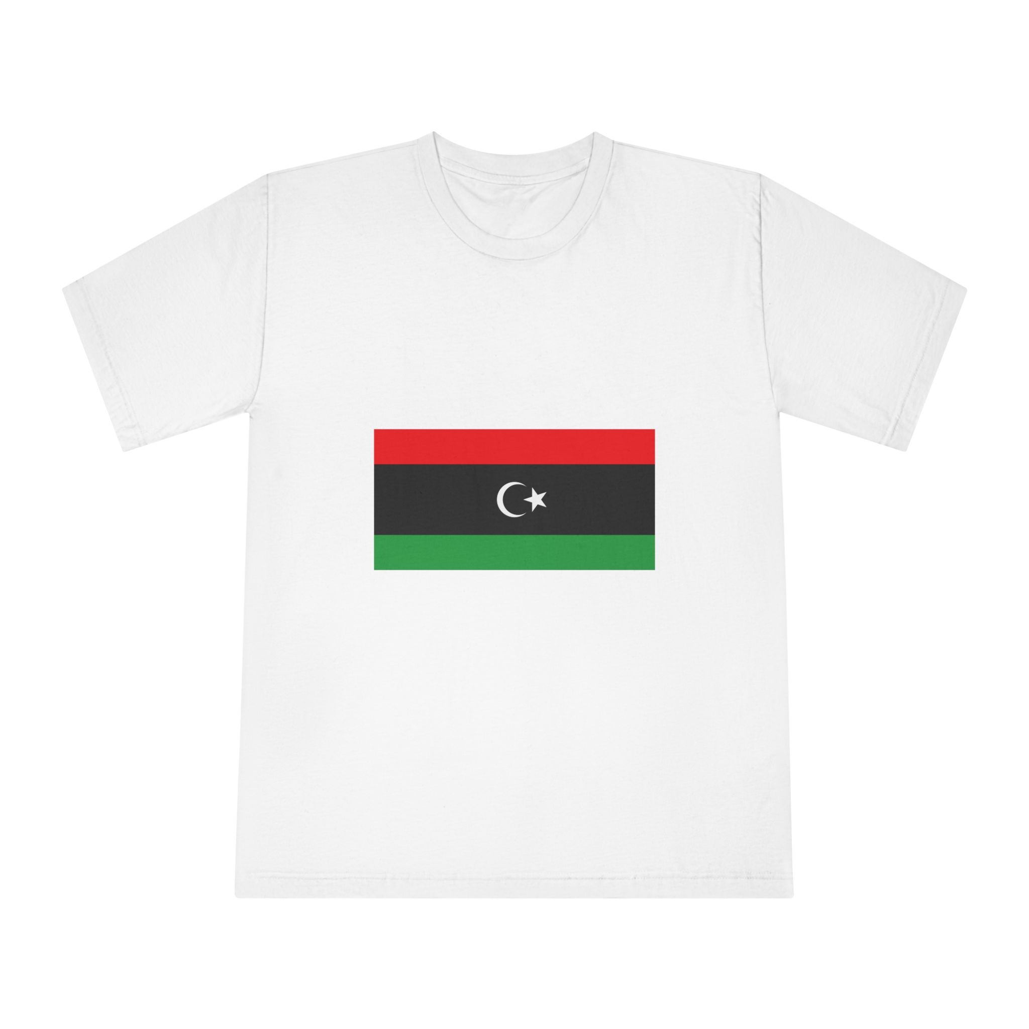 Flag of Libya Unisex Classic Crewneck T Shirt
