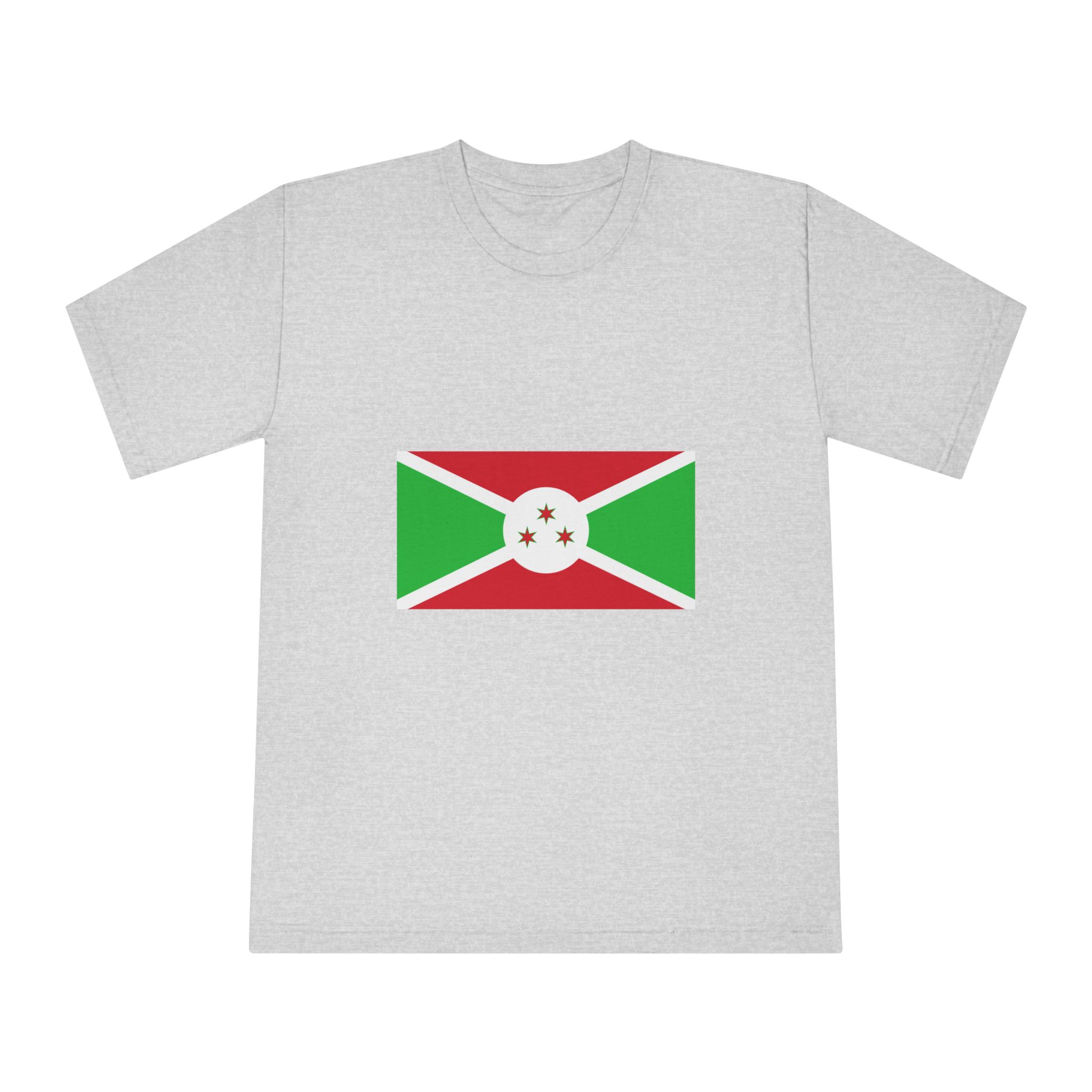 Brundi Flag Unisex Classic Crewneck T Shirt - Image 13