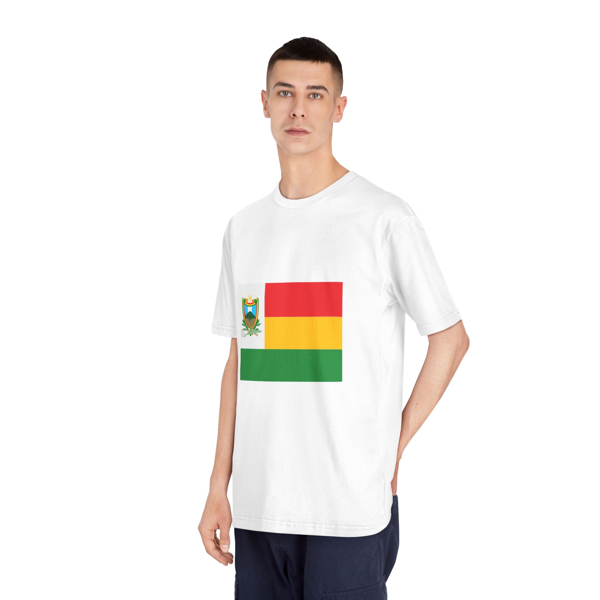 Flag of Jalapa Department, Guatemala Unisex Classic Crewneck T Shirt - Image 4