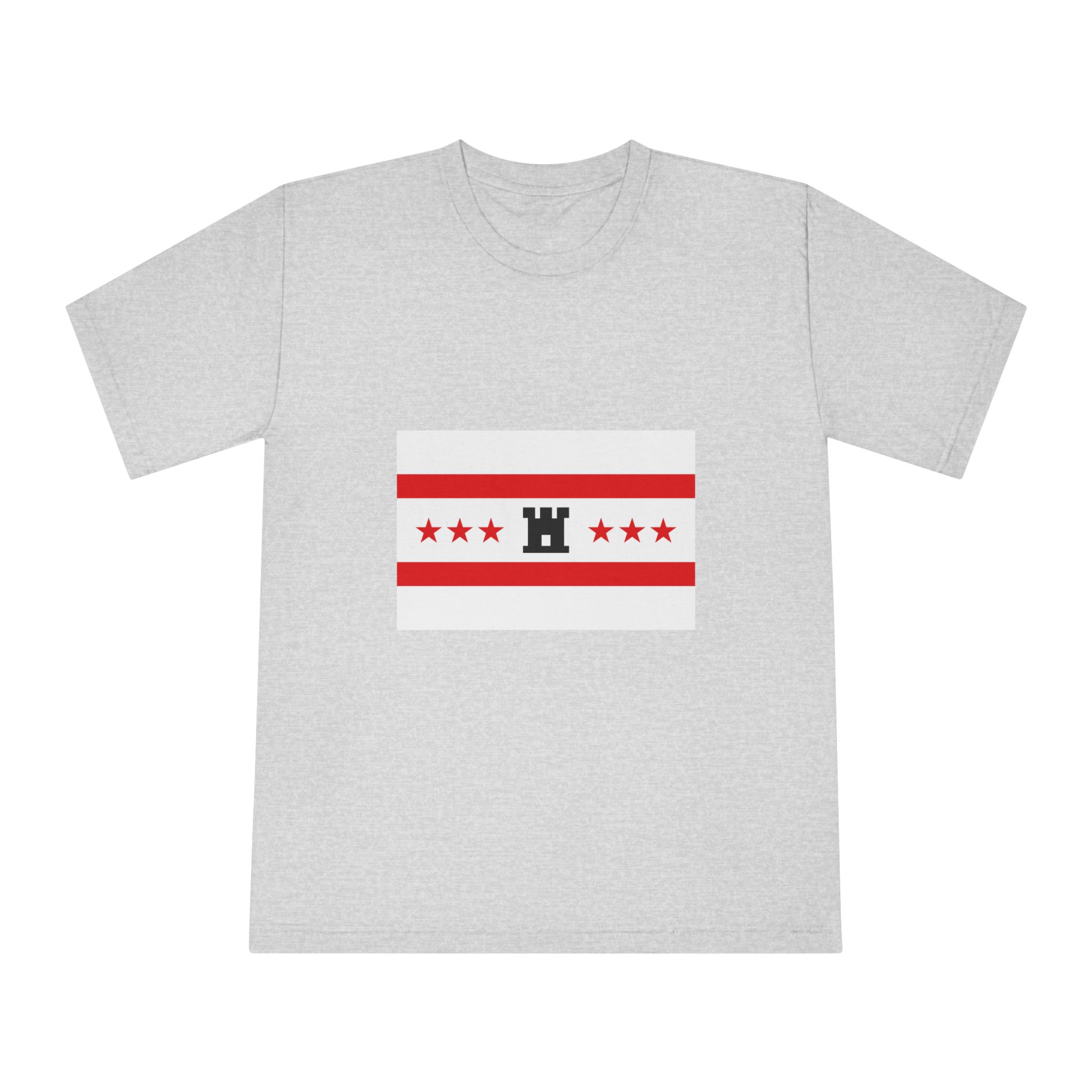 Drenthe Flag Red White Horizontal Stripes With Black Yellow Emblem Regional Flag Drenthe Unisex Classic Crewneck T Shirt - Image 13