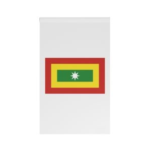 Flag Barranquilla Blue Red Yellow Banner Representing Caribbean City House Banner