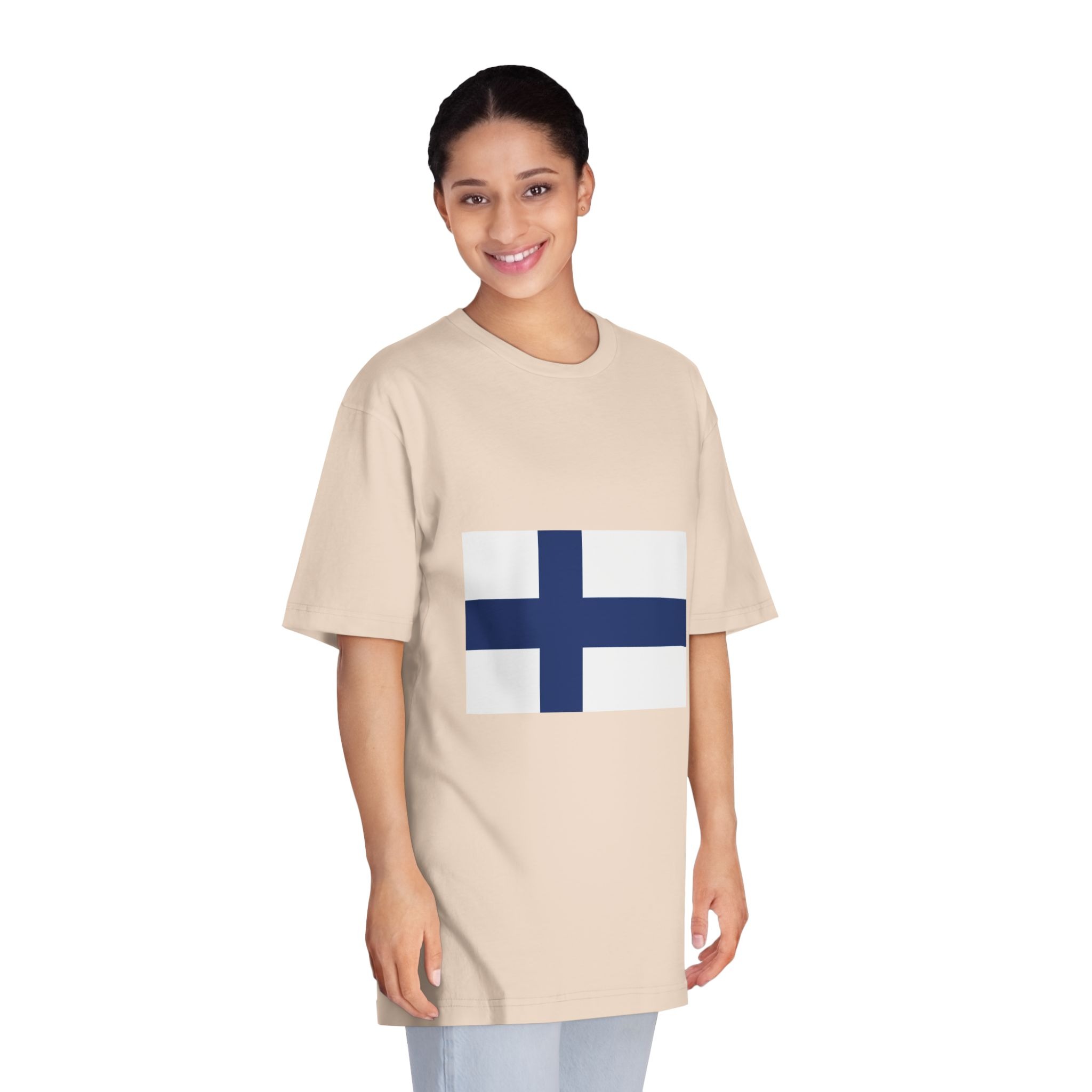 Flag of Finland Unisex Classic Crewneck T Shirt - Image 11