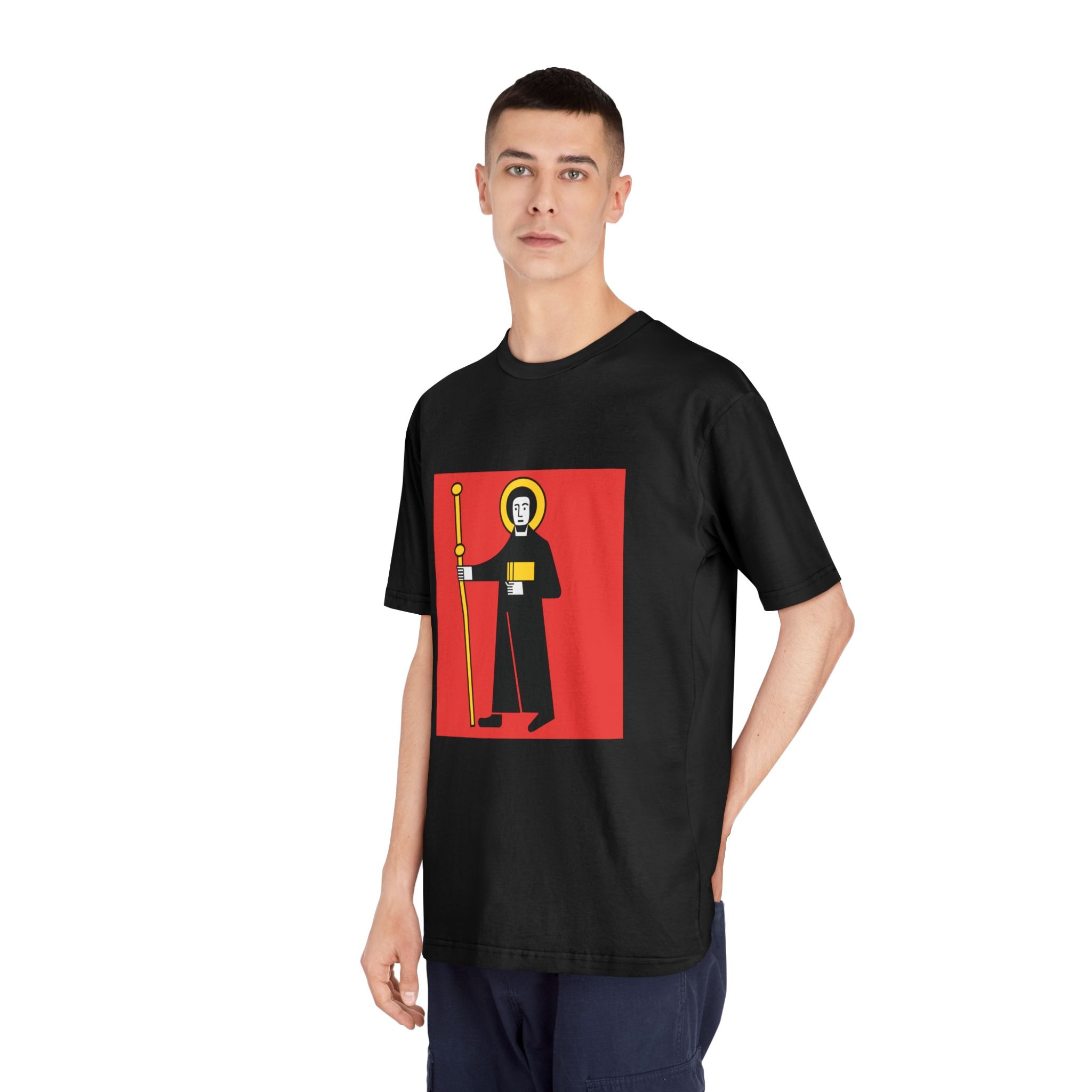 Flag of Canton of Glarus Unisex Classic Crewneck T Shirt - Image 8