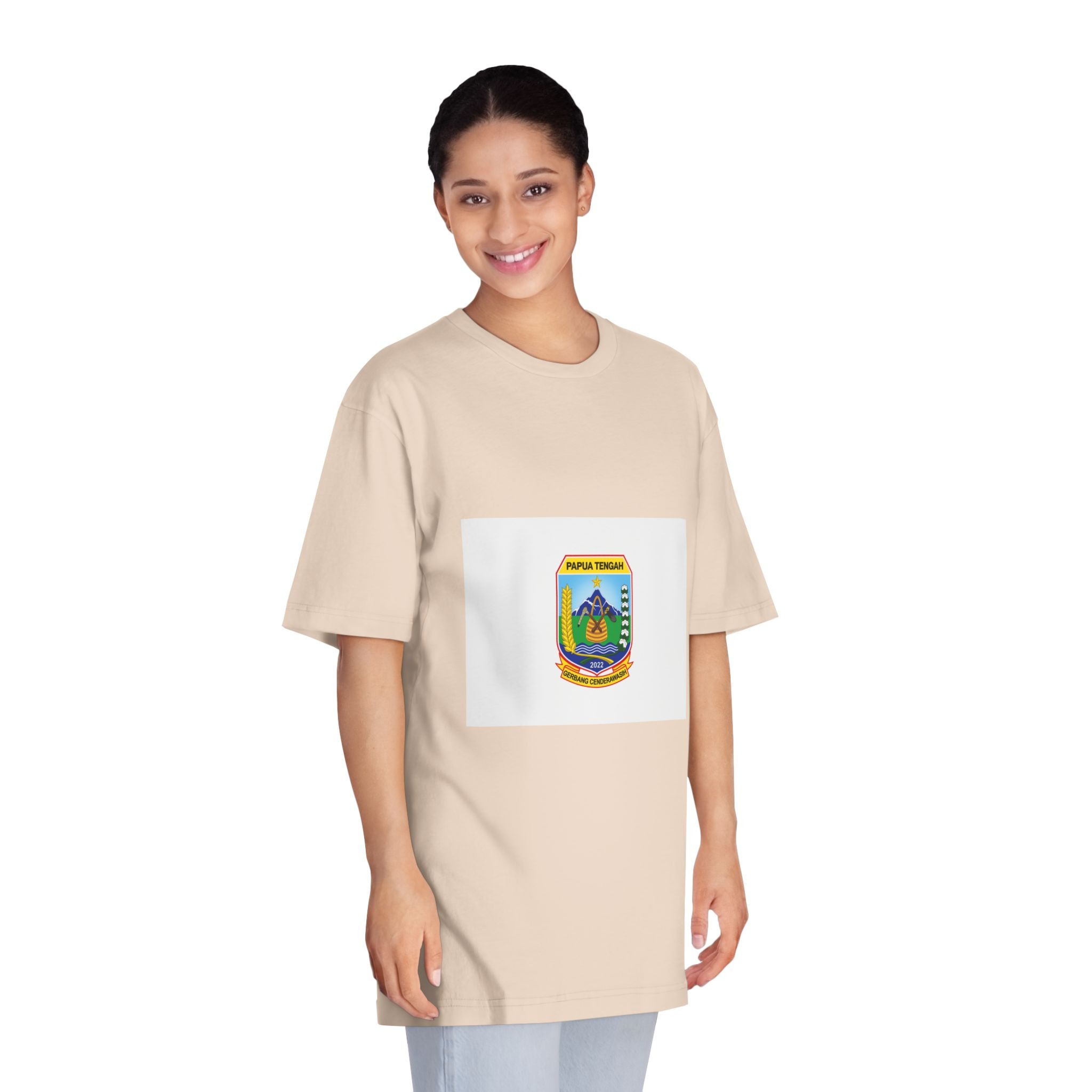 Flag of Central Papua Province Unisex Classic Crewneck T Shirt - Image 11