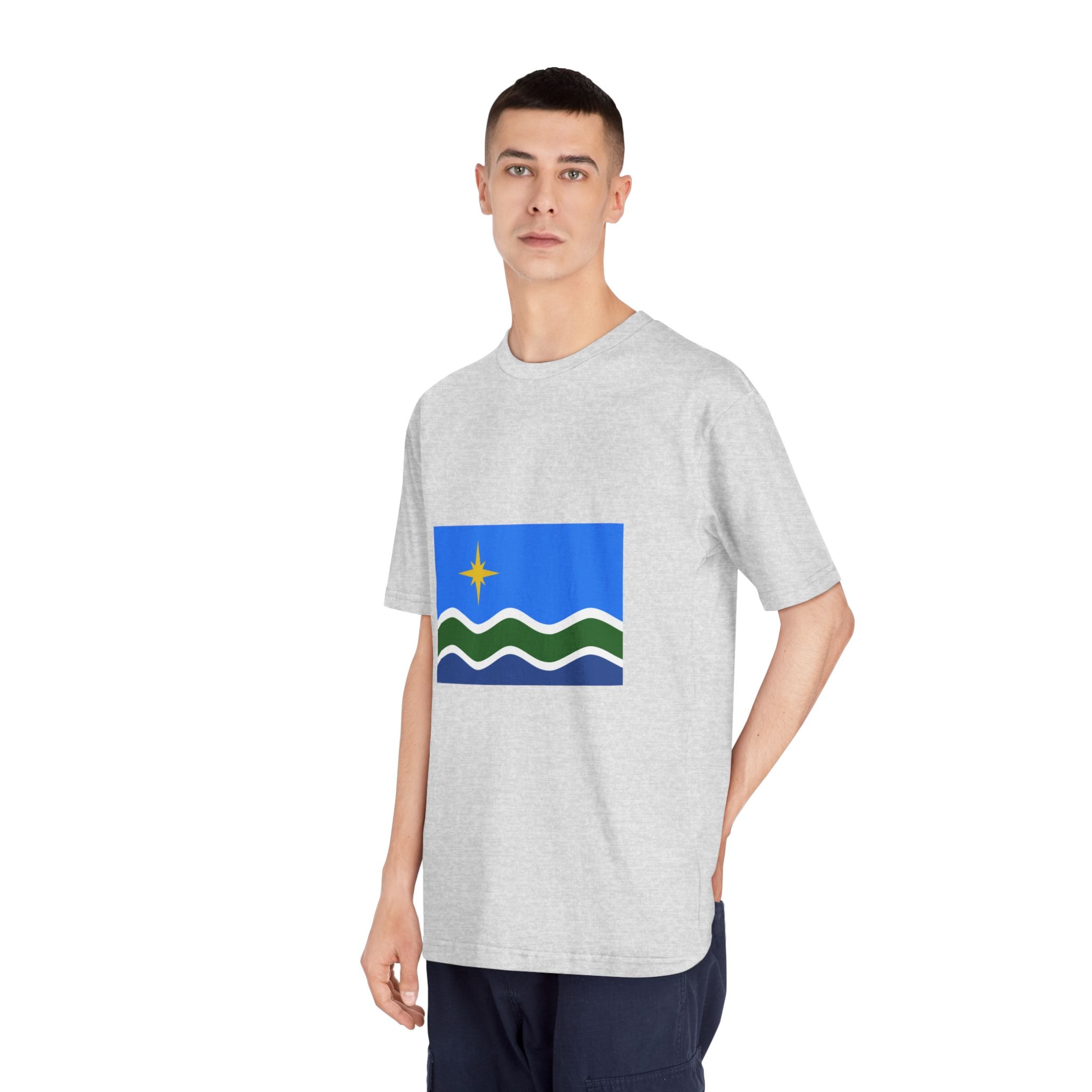 Flag of Duluth, Minnesota Unisex Classic Crewneck T Shirt - Image 16