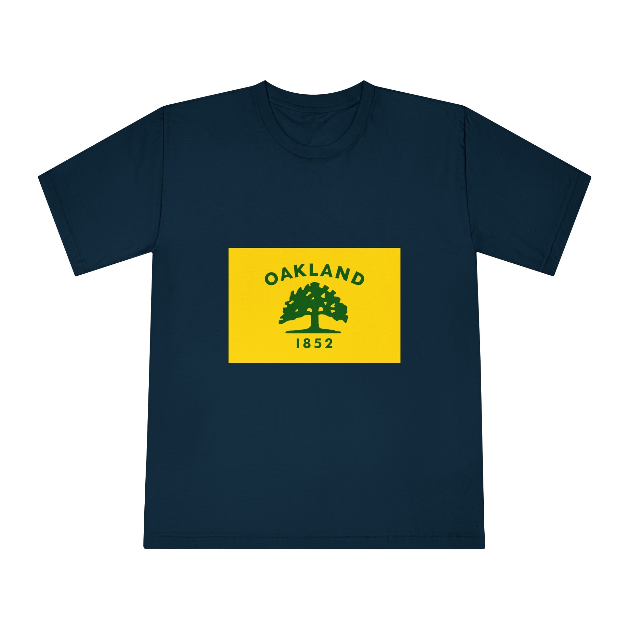 Flag of Oakland California Unisex Classic Crewneck T Shirt - Image 17