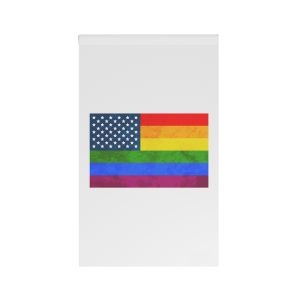 Usa Pride Flag With Grunge Texture Lgbt Community Sign House Banner