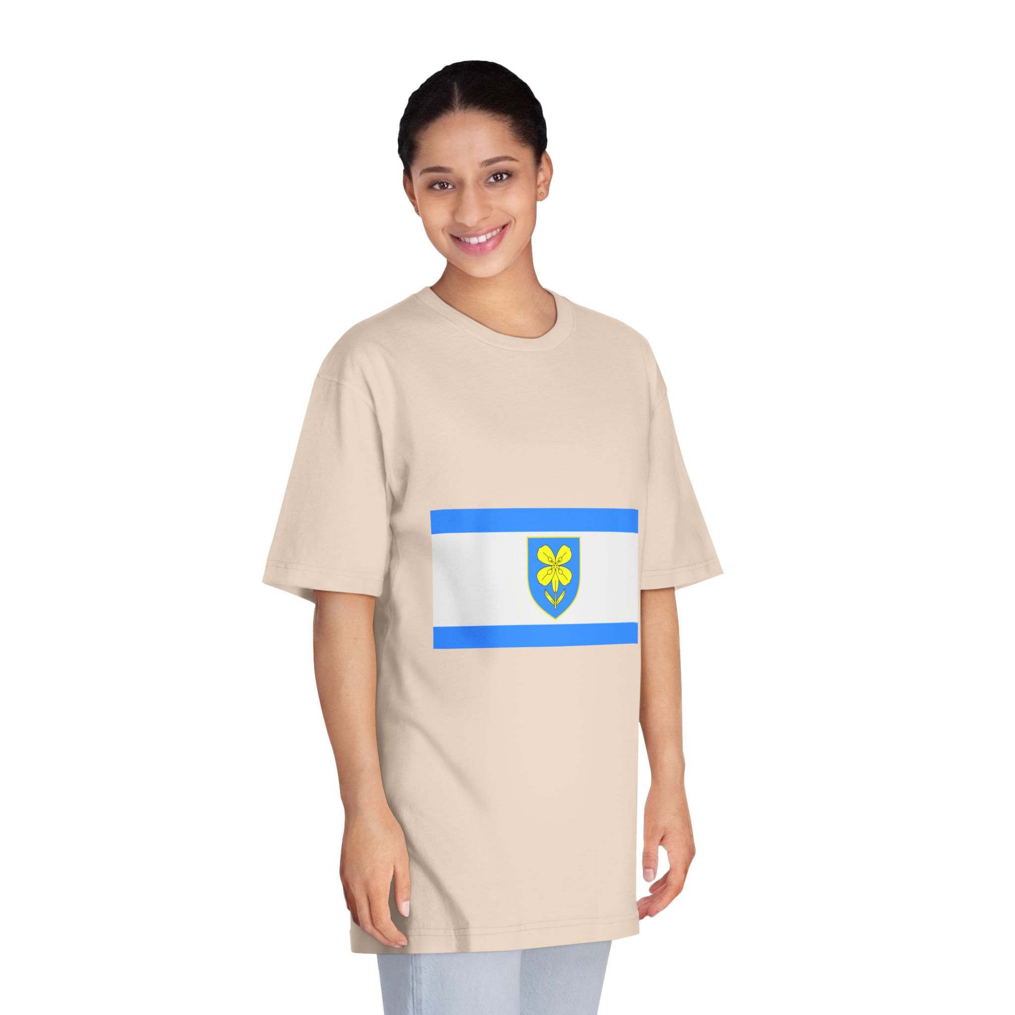 Flag of Lika Senj County Unisex Classic Crewneck T Shirt - Image 11
