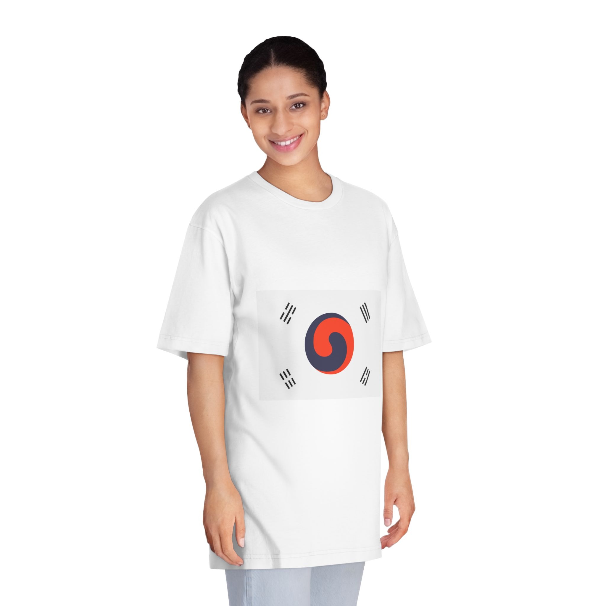 Flag of Korea 1882 1910 Unisex Classic Crewneck T Shirt - Image 3