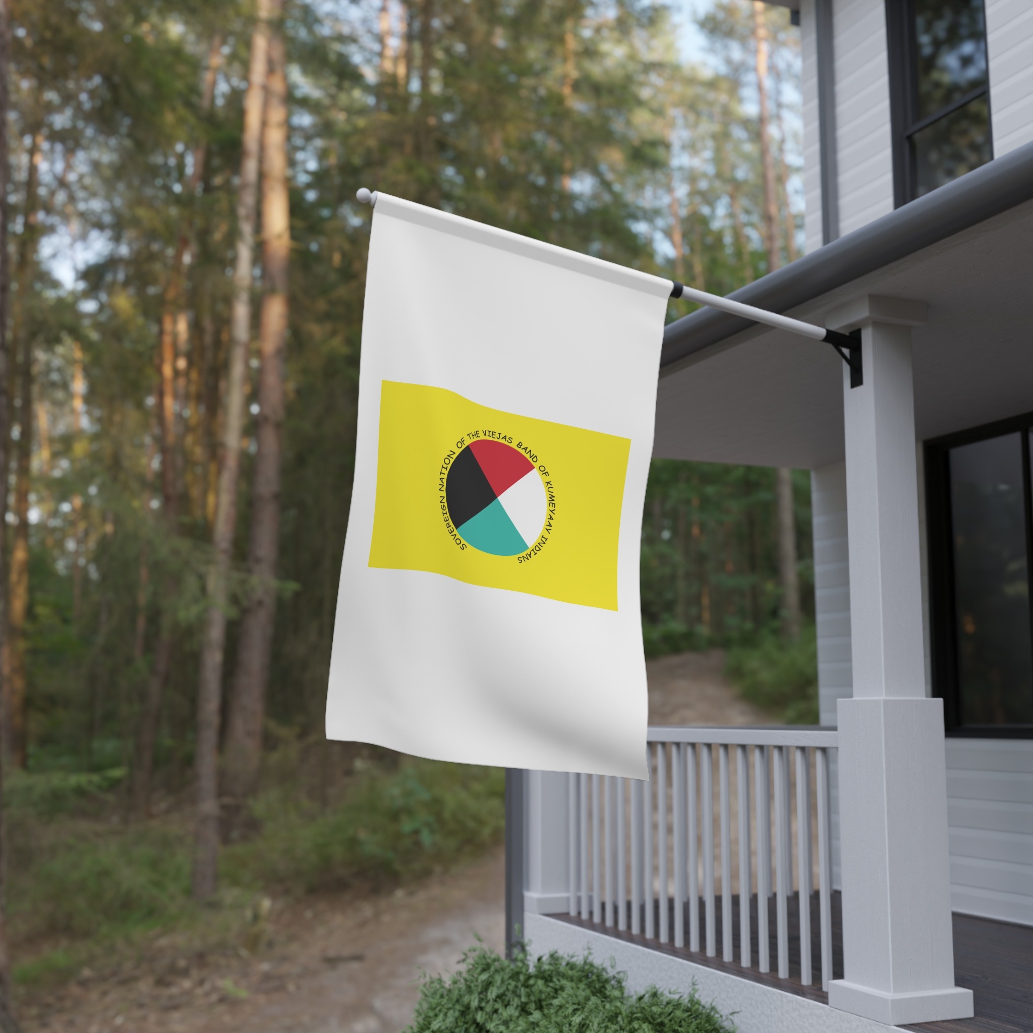 Flag of the Viejas Band of Kumeyaay Indians House Banner - Image 4