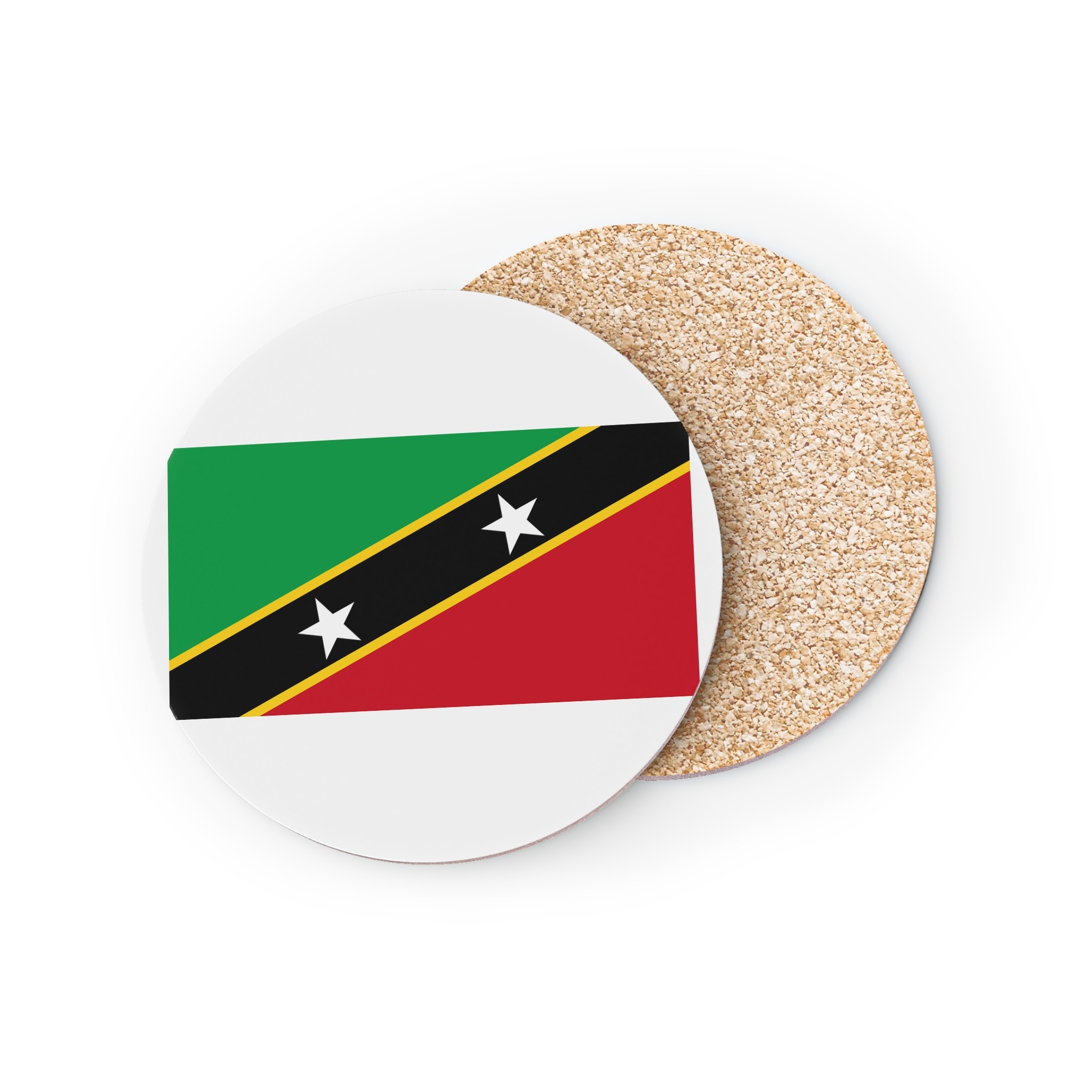 Saint Kitts Flag Coasters