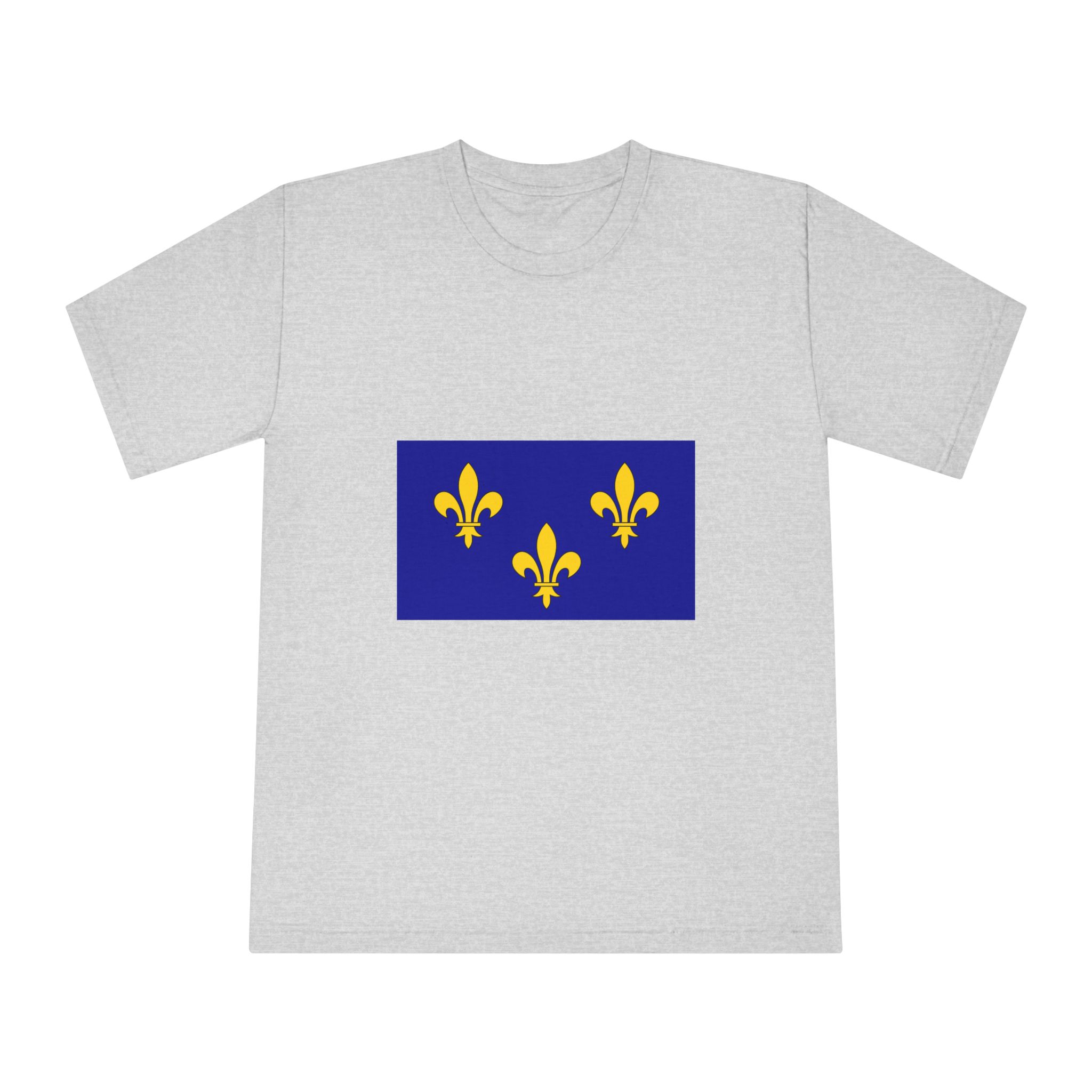 Cultural Flag of Île de France Unisex Classic Crewneck T Shirt - Image 13