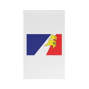 Flag Francoterreneuviens Red White Blue Banner Symbolizing Frenchspeaking Heritage Community Newfoun House Banner