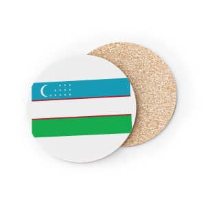 National Flag Uzbekistan With Crescent Stars Coasters