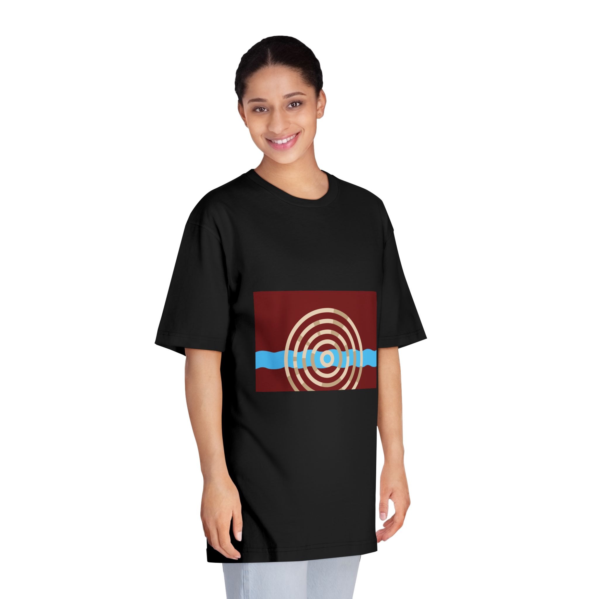Flag of Lockport, Illinois Unisex Classic Crewneck T Shirt - Image 7