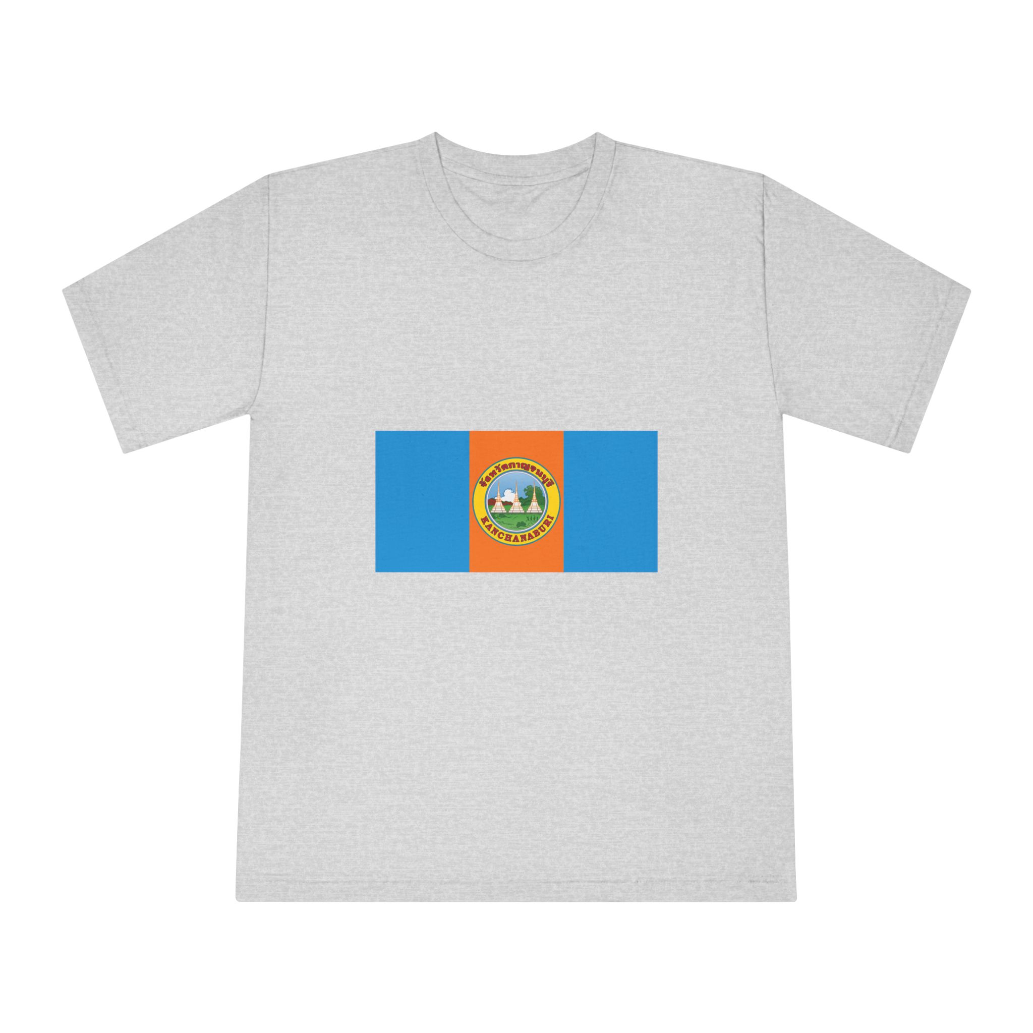 Flag of Kanchanaburi Province (2 1) Unisex Classic Crewneck T Shirt - Image 13
