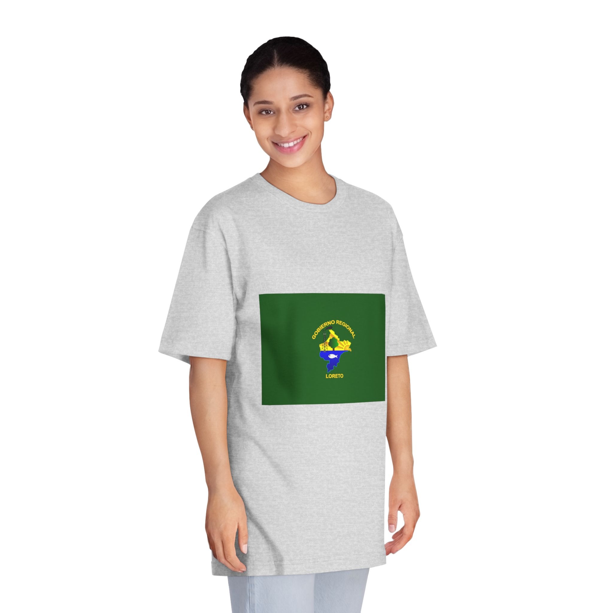 Bandera Región Loreto Unisex Classic Crewneck T Shirt - Image 15