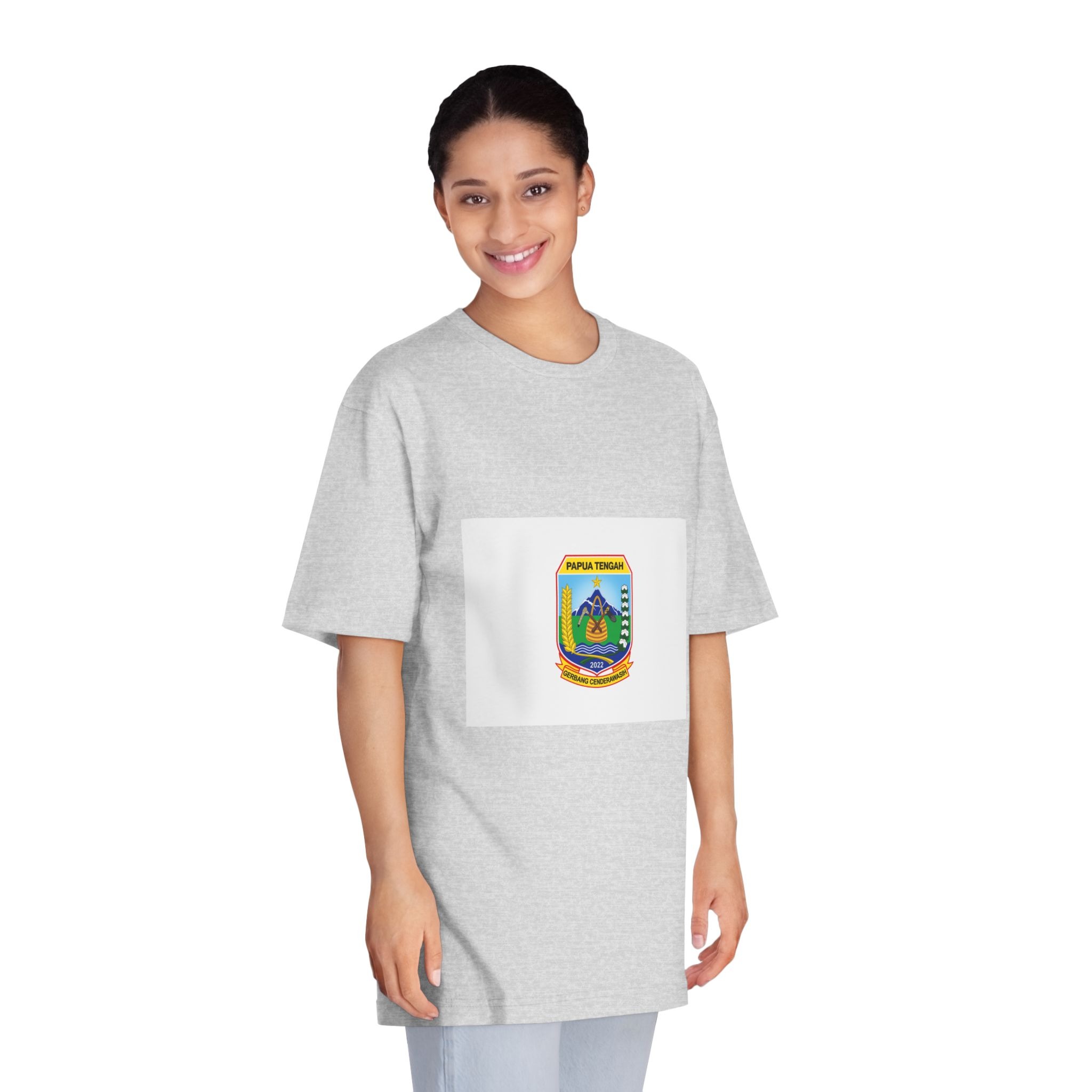 Flag of Central Papua Province Unisex Classic Crewneck T Shirt - Image 15
