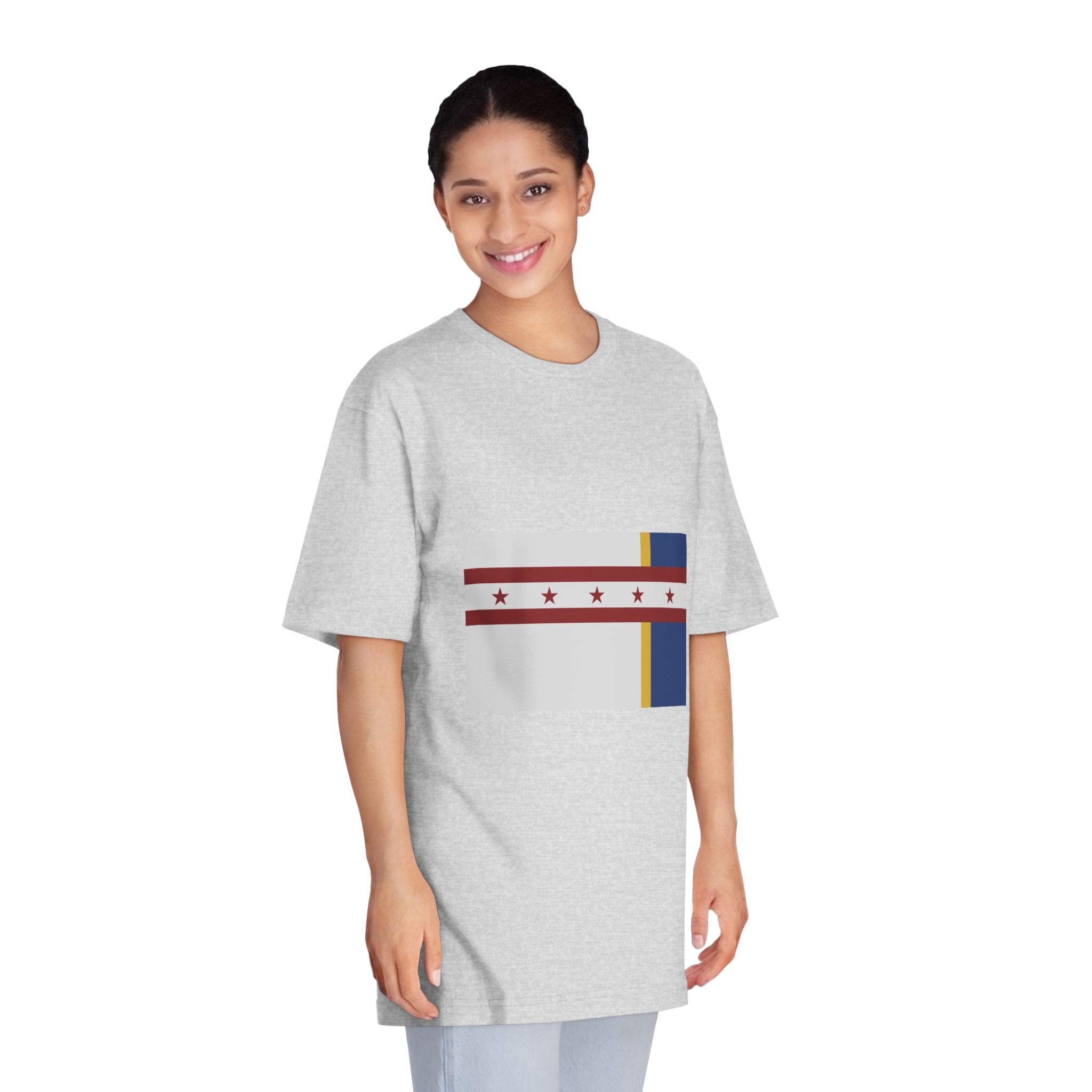 Flag of Jenks, Oklahoma Unisex Classic Crewneck T Shirt - Image 15