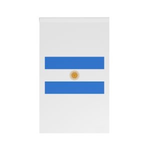 Flag Argentina Light Blue White Horizontal Stripes With Sun May Symbol Argentine House Banner