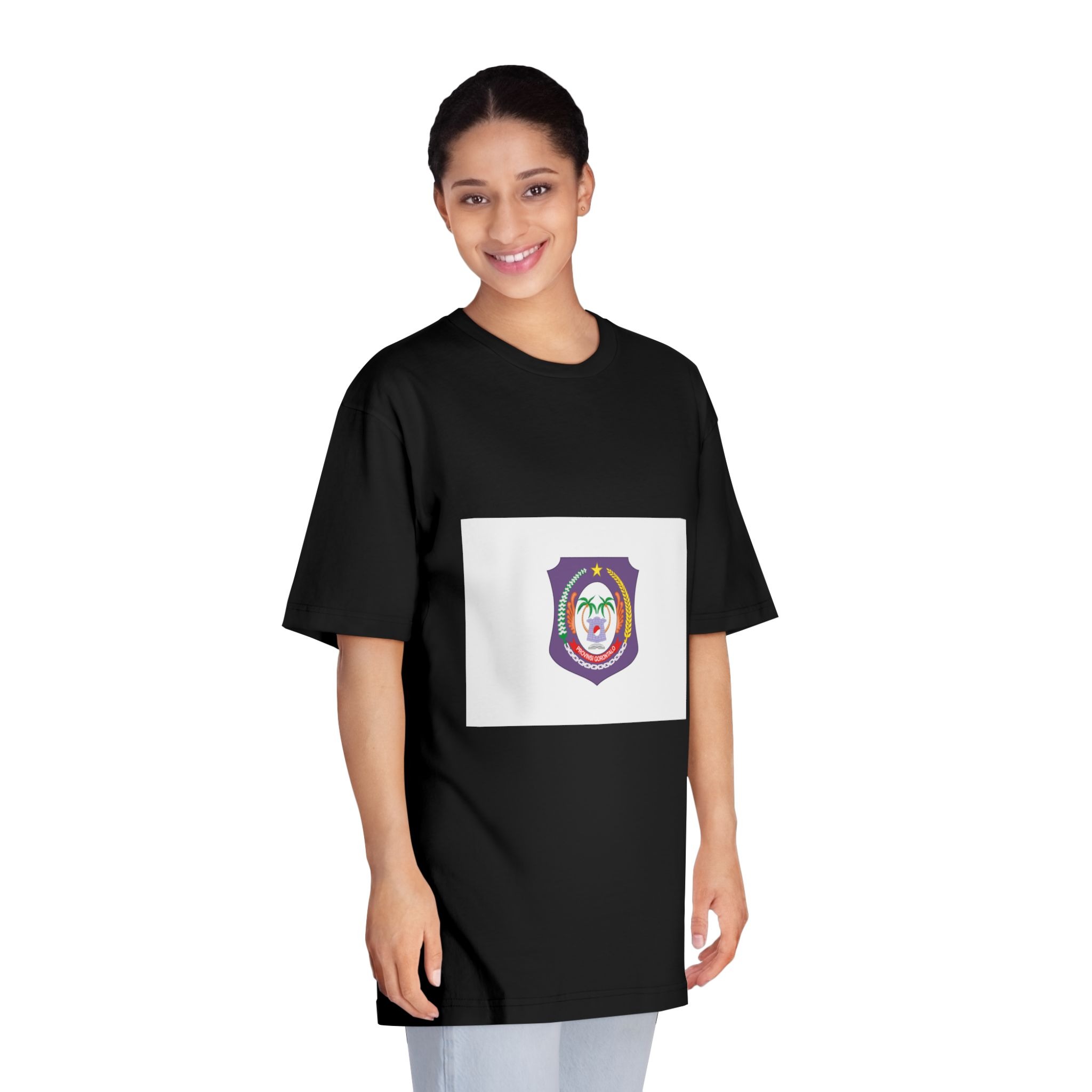 Flag of Gorontalo Unisex Classic Crewneck T Shirt - Image 7
