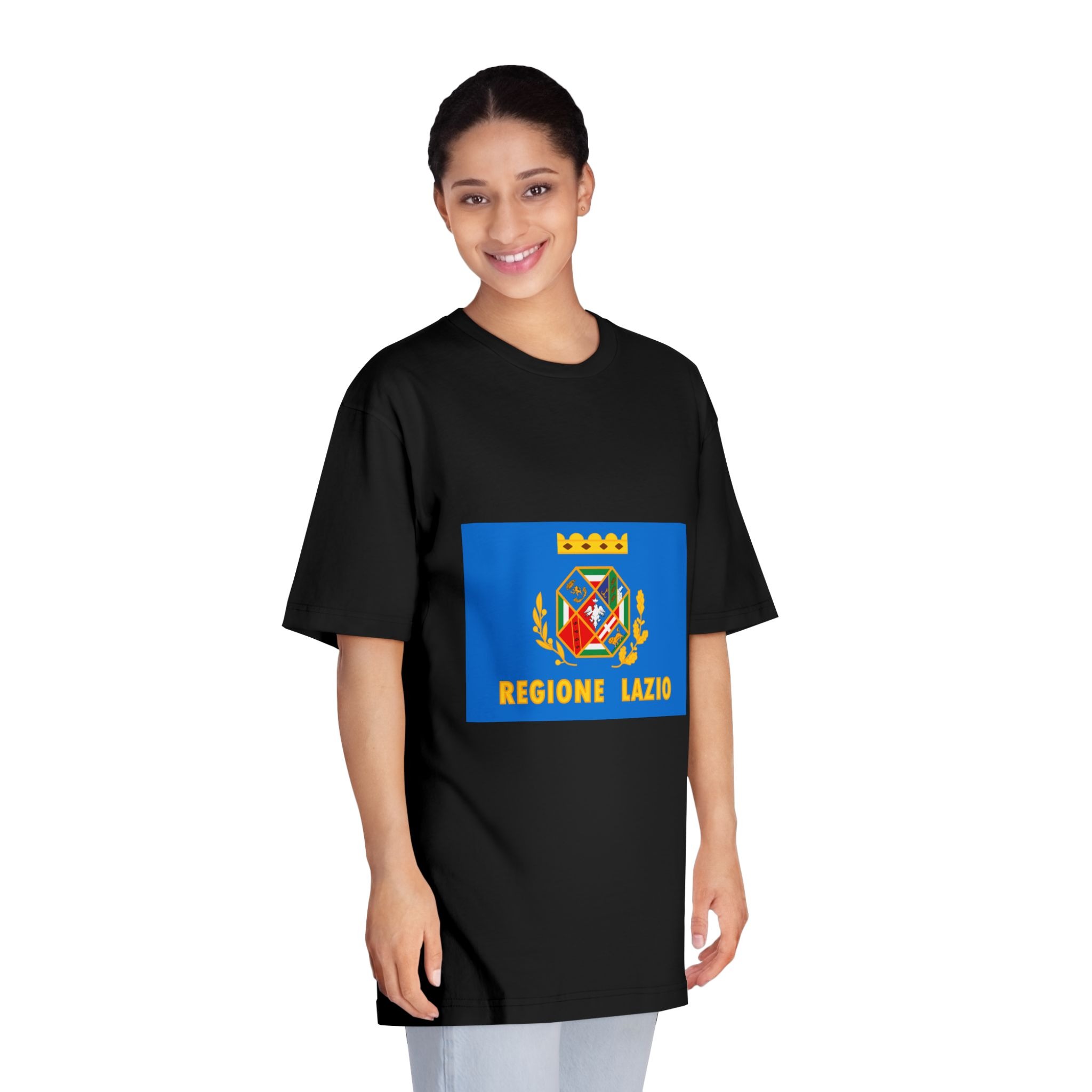 Flag of Lazio Unisex Classic Crewneck T Shirt - Image 7