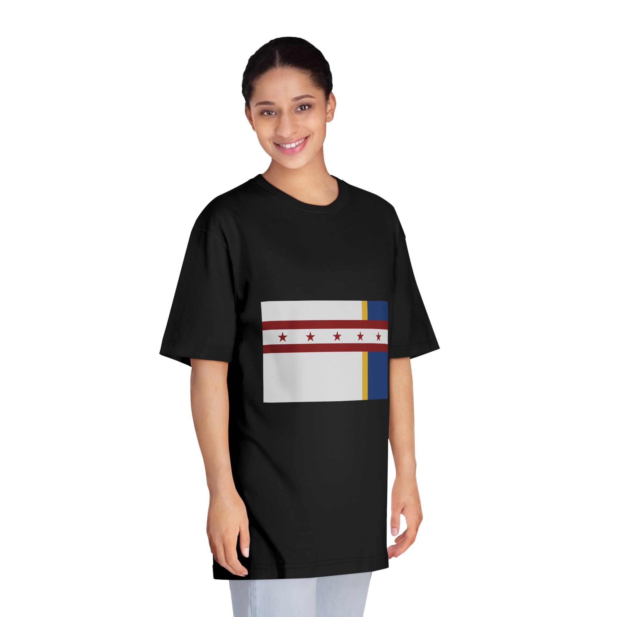 Flag of Jenks, Oklahoma Unisex Classic Crewneck T Shirt - Image 7