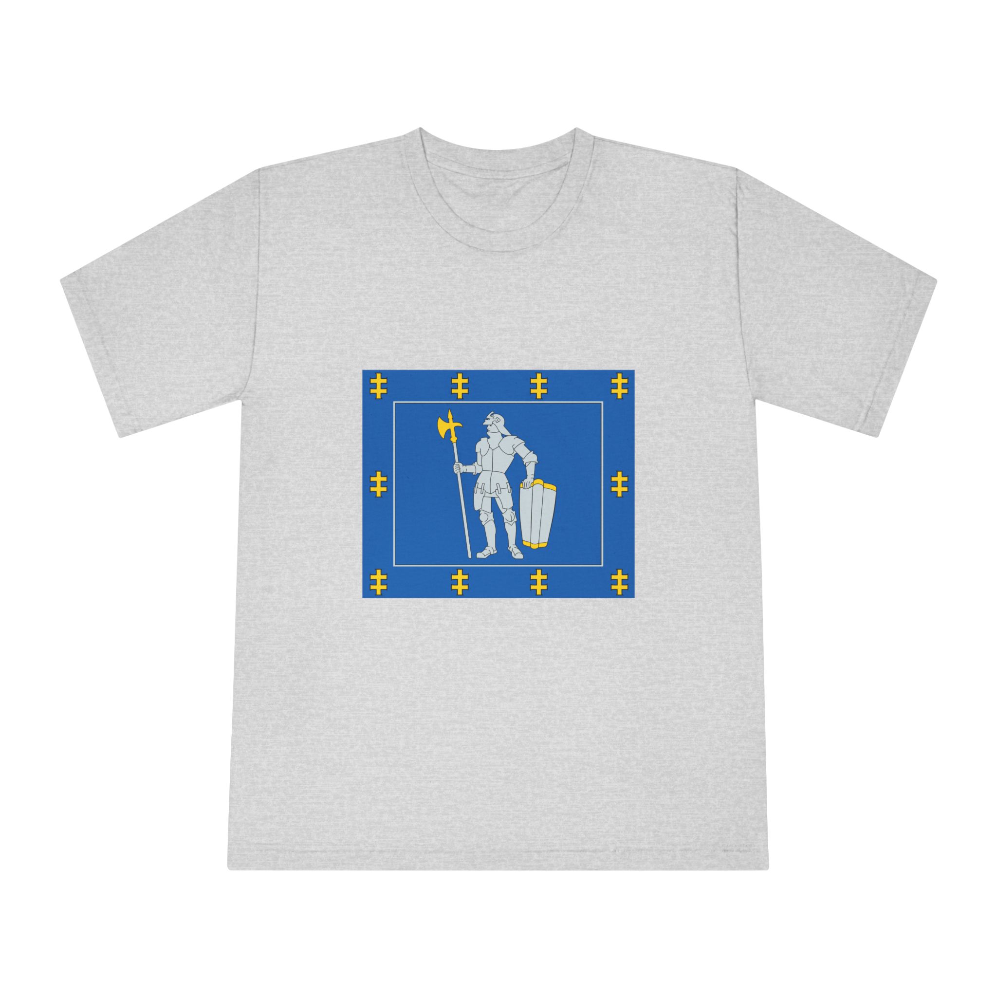 Alytus County Flag Unisex Classic Crewneck T Shirt - Image 13