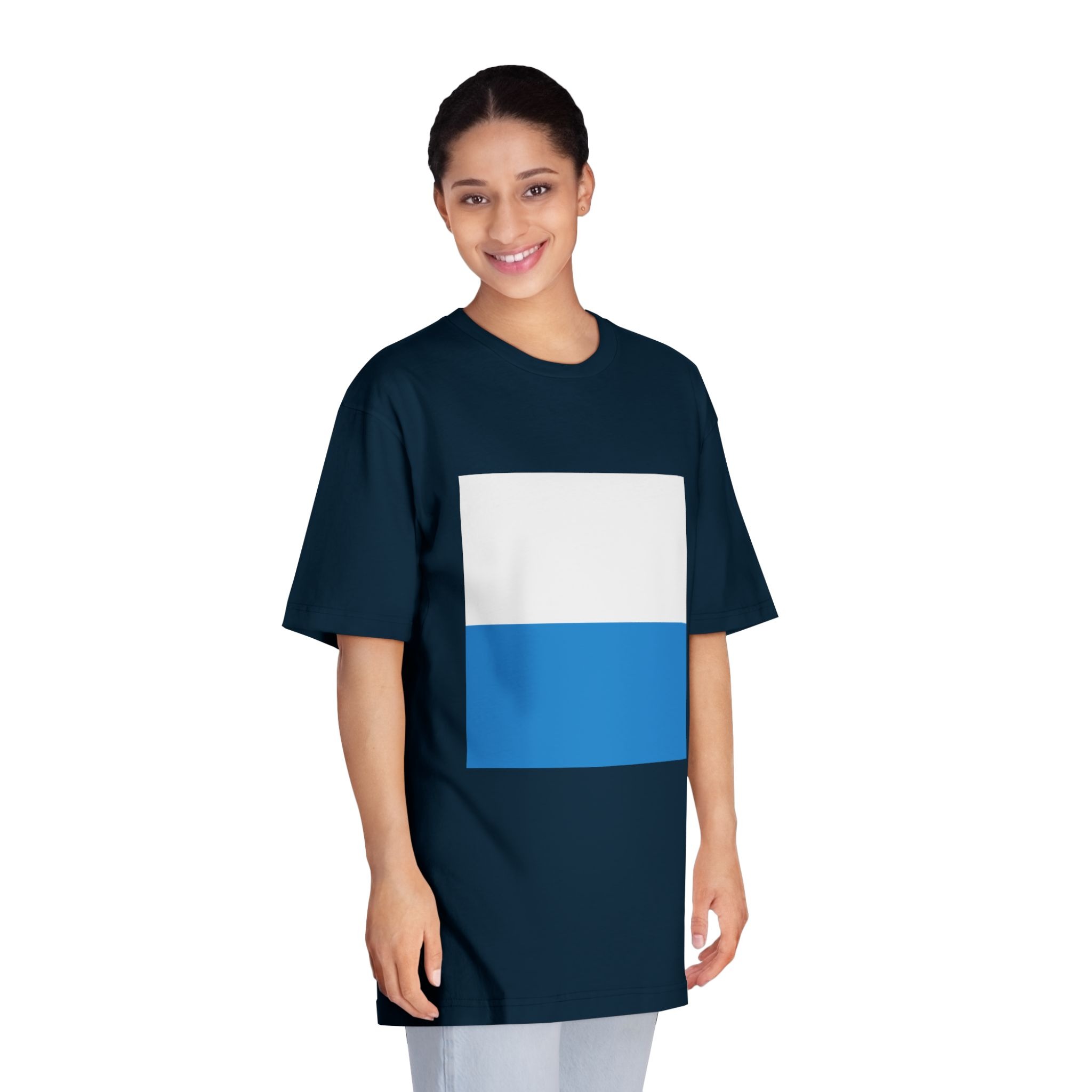 Flag of Canton of Lucerne Unisex Classic Crewneck T Shirt - Image 19