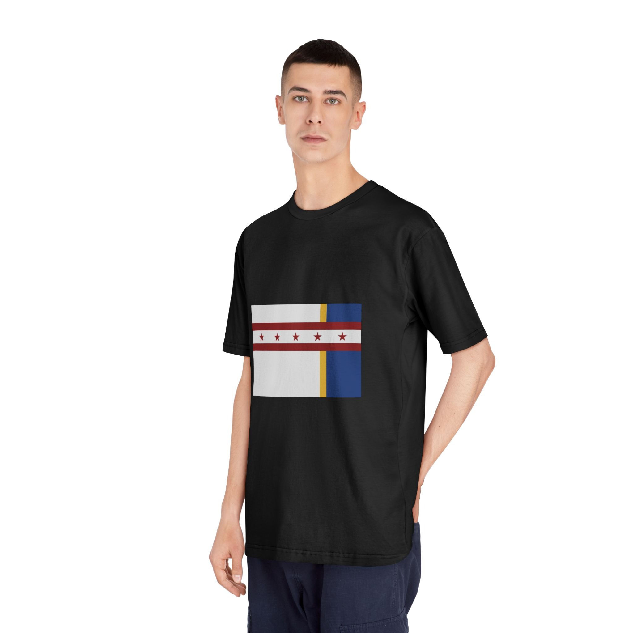 Flag of Jenks, Oklahoma Unisex Classic Crewneck T Shirt - Image 8