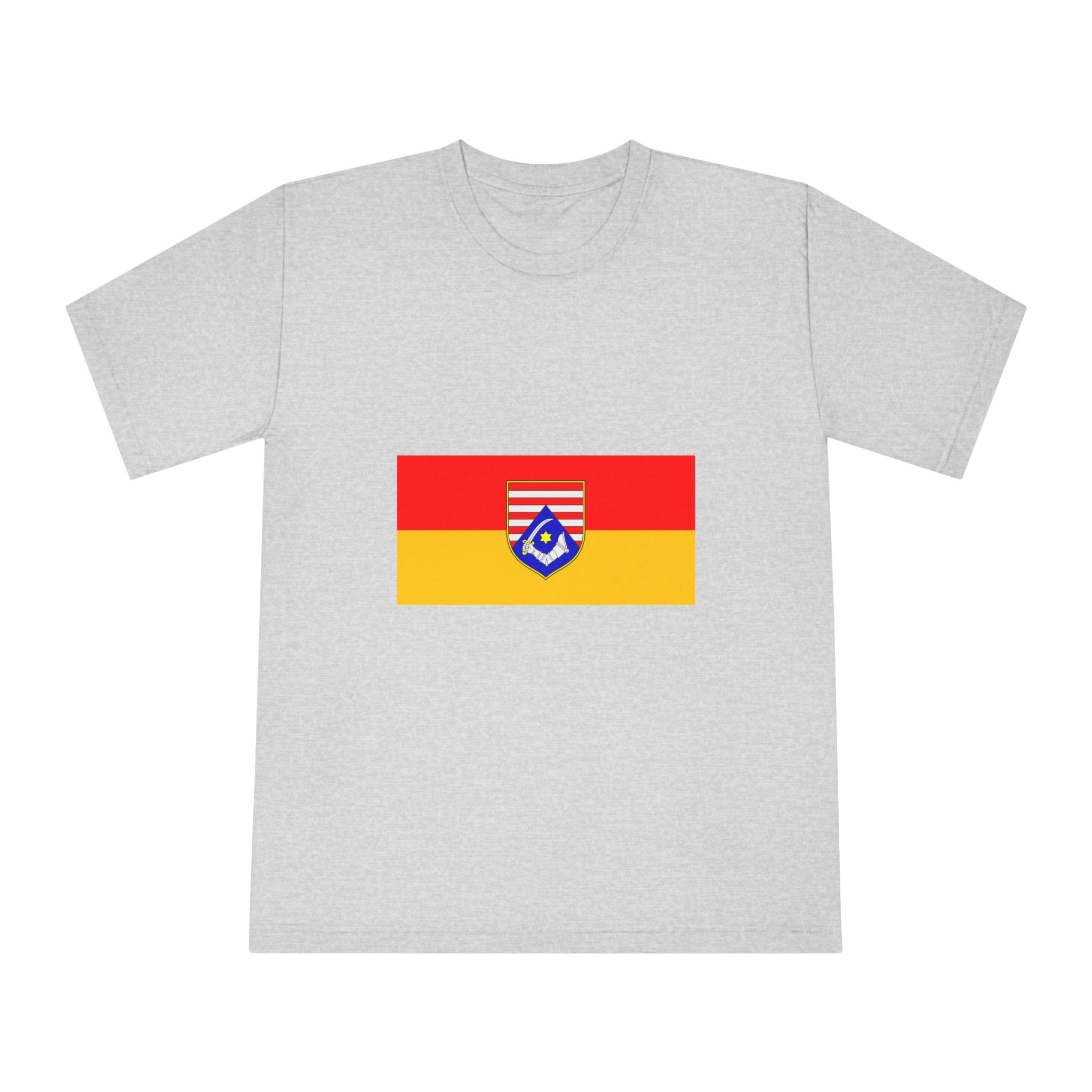 Flag of Karlovac County Unisex Classic Crewneck T Shirt - Image 13
