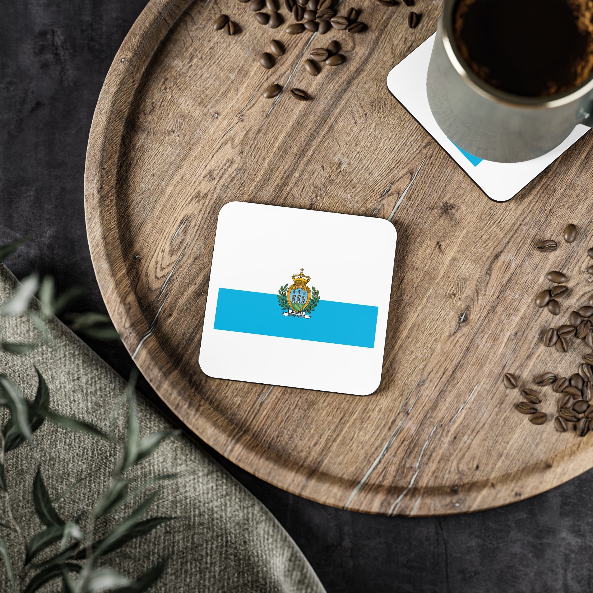 San Marino Flag Coasters - Image 5