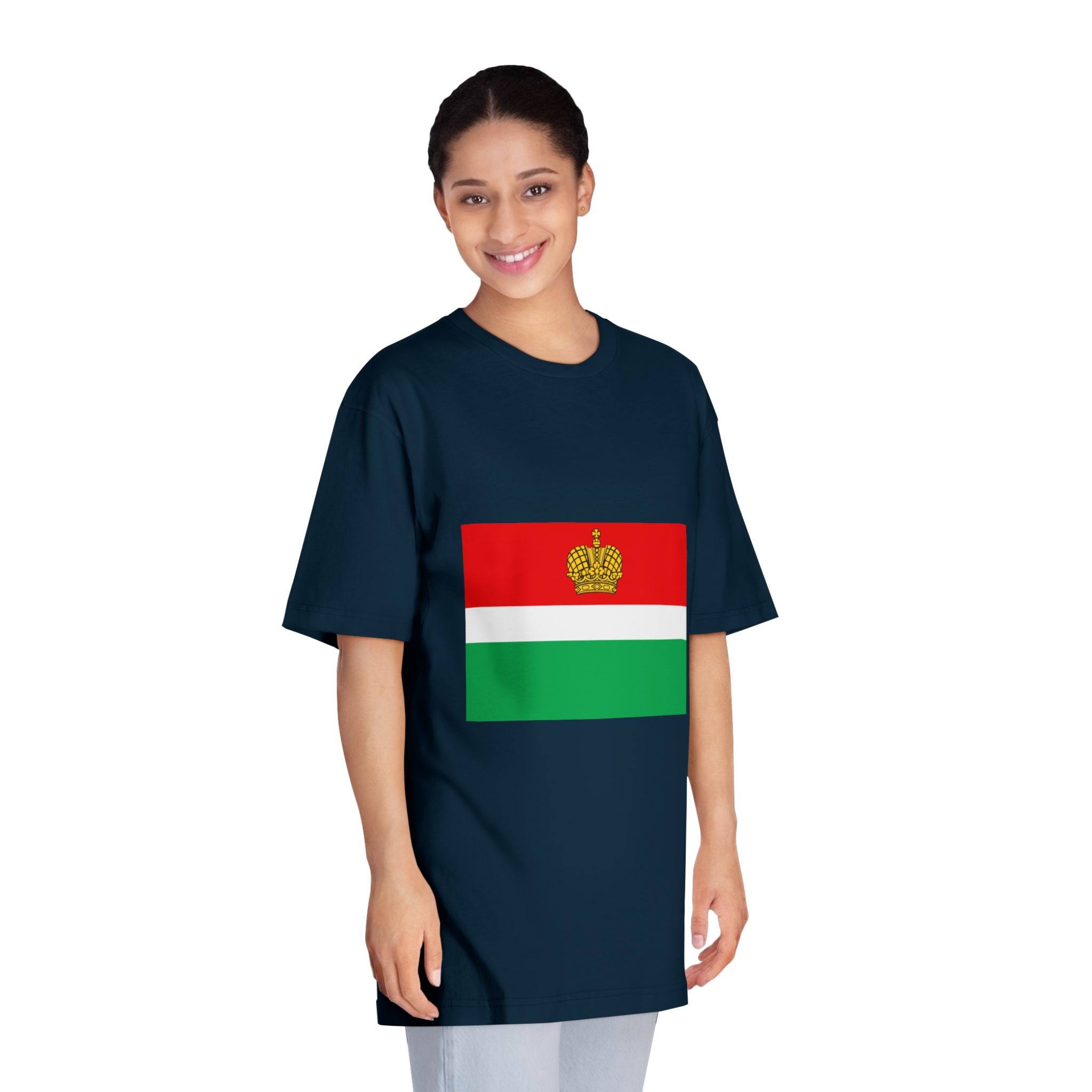 Flag of Kaluga Oblast Unisex Classic Crewneck T Shirt - Image 19