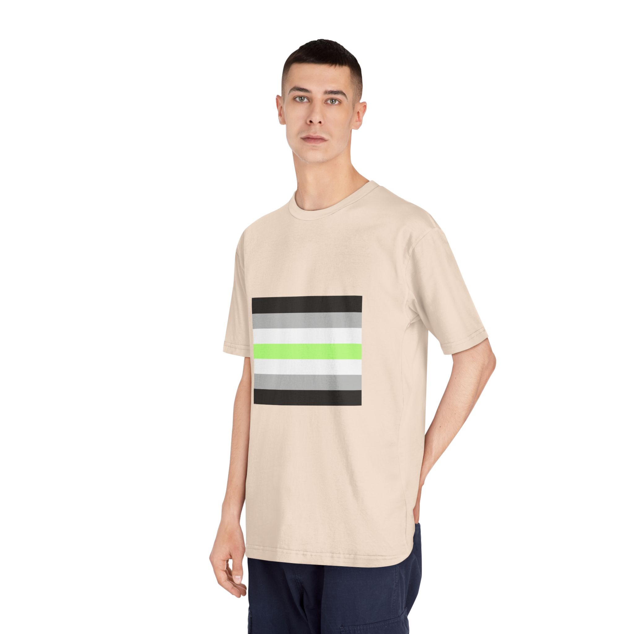 Agender Pride Flag Unisex Classic Crewneck T Shirt - Image 12