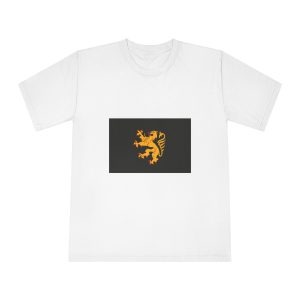 Banner Duchy Brabant Medieval Heraldic Flag Golden Lion Black Historic Brabant Symbol Unisex Classic Crewneck T Shirt