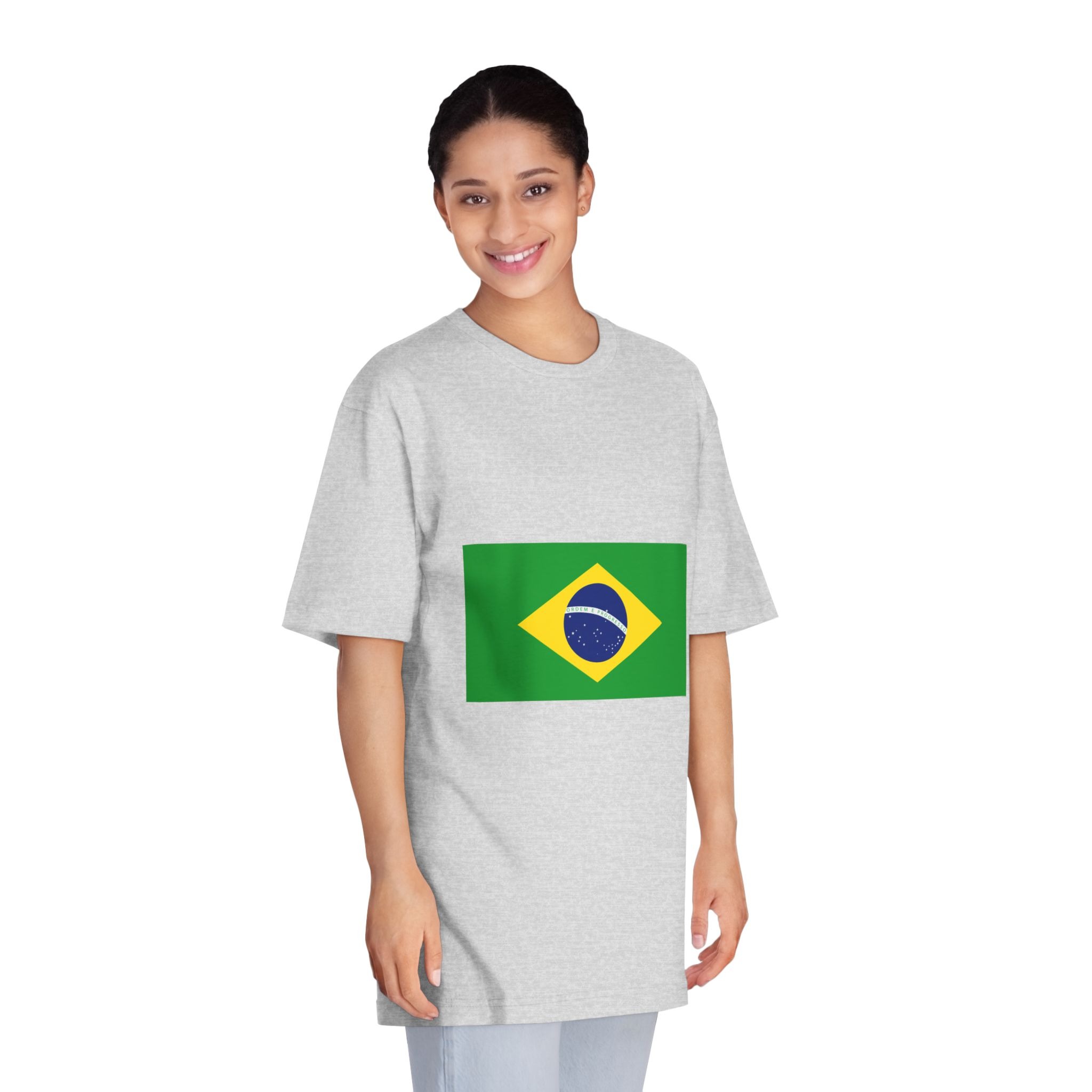 Brasil Flag Unisex Classic Crewneck T Shirt - Image 15