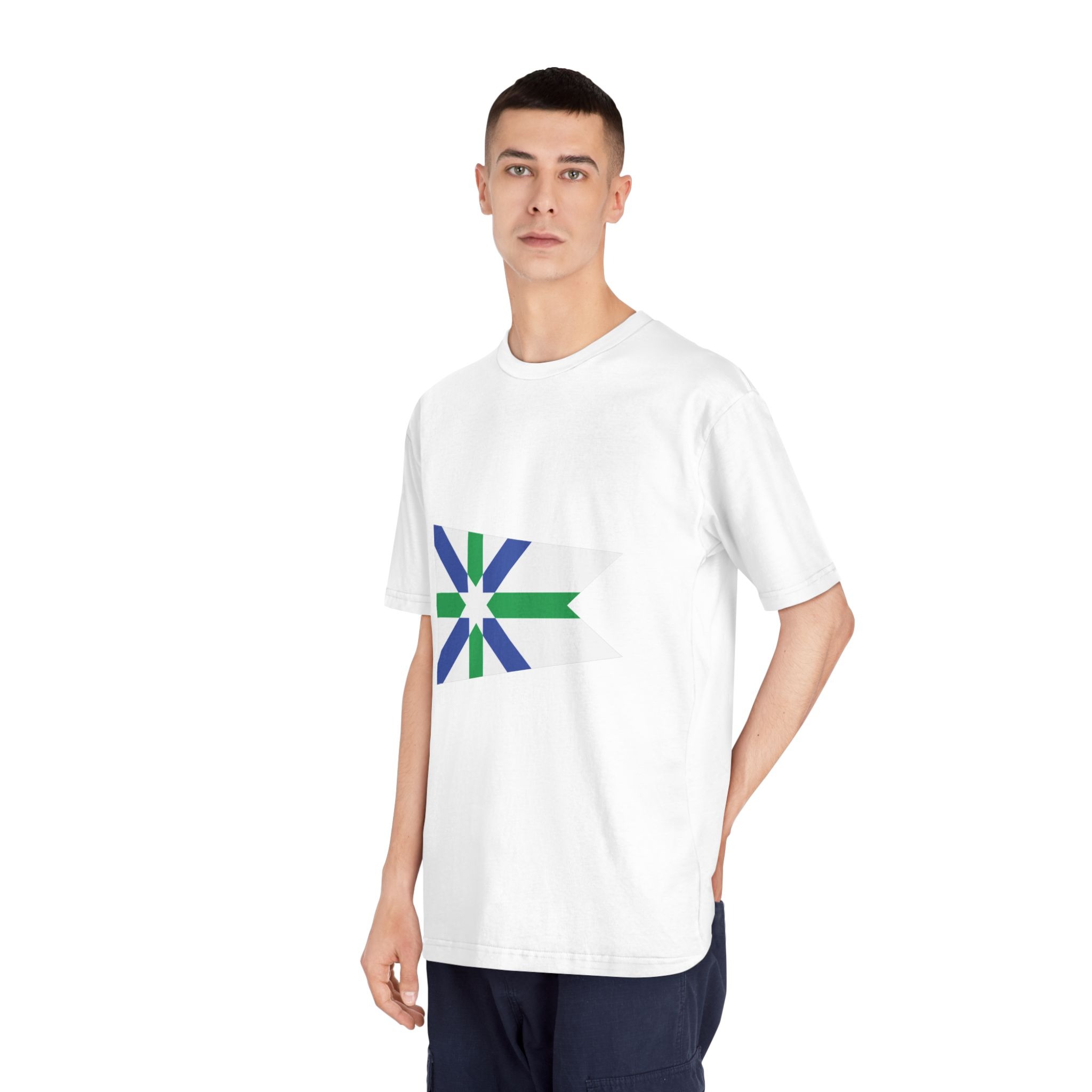 Flag of Kent, Ohio Unisex Classic Crewneck T Shirt - Image 4