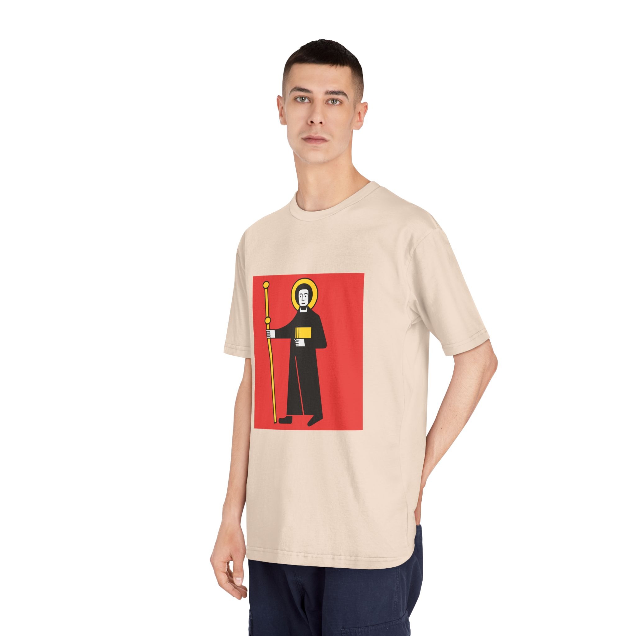 Flag of Canton of Glarus Unisex Classic Crewneck T Shirt - Image 12